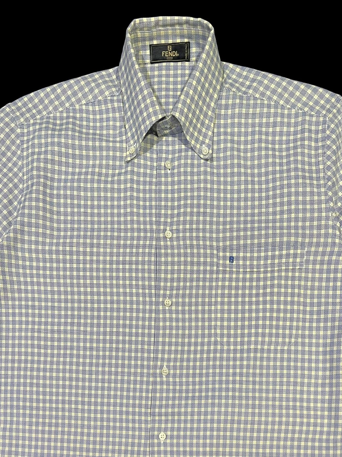 Fendi 🔥NEED GONE🔥VTG FENDI BUTTON UP SPELLOUT SINGLE POCKET Size US M / EU 48-50 / 2 - 5 Thumbnail