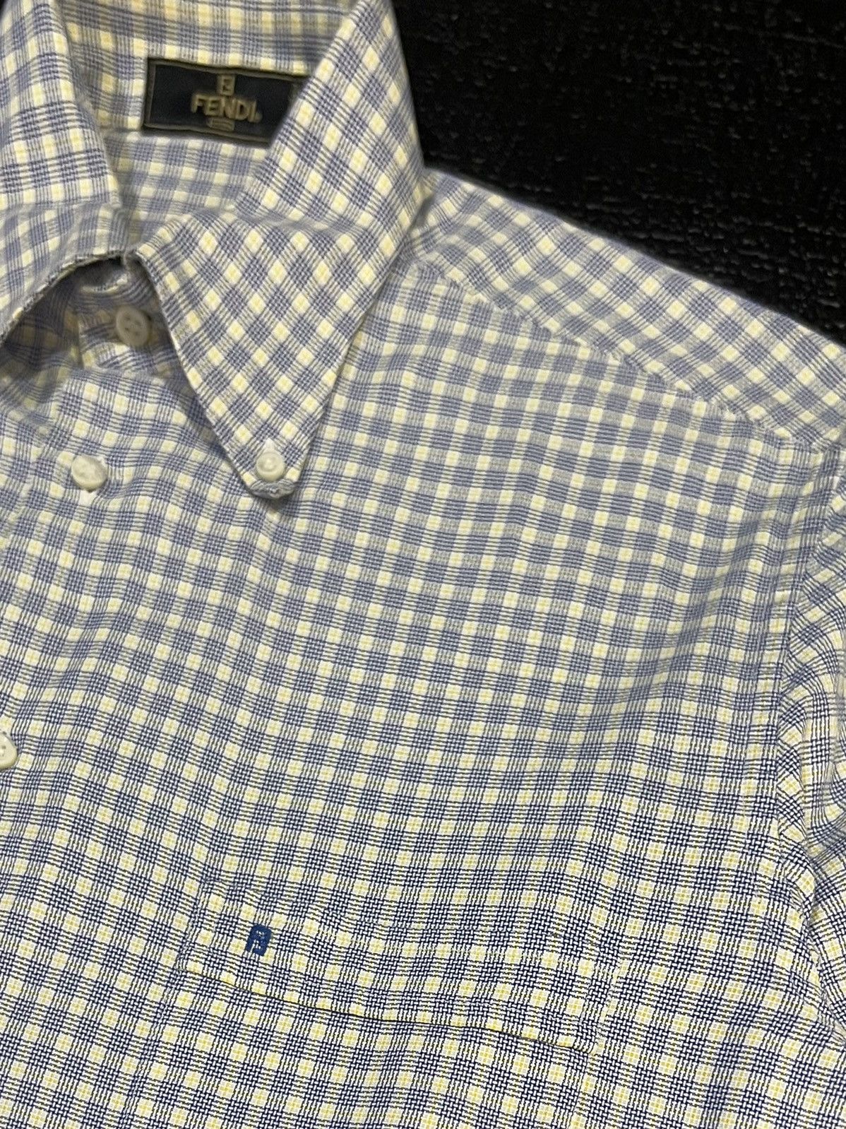 Fendi 🔥NEED GONE🔥VTG FENDI BUTTON UP SPELLOUT SINGLE POCKET Size US M / EU 48-50 / 2 - 8 Thumbnail