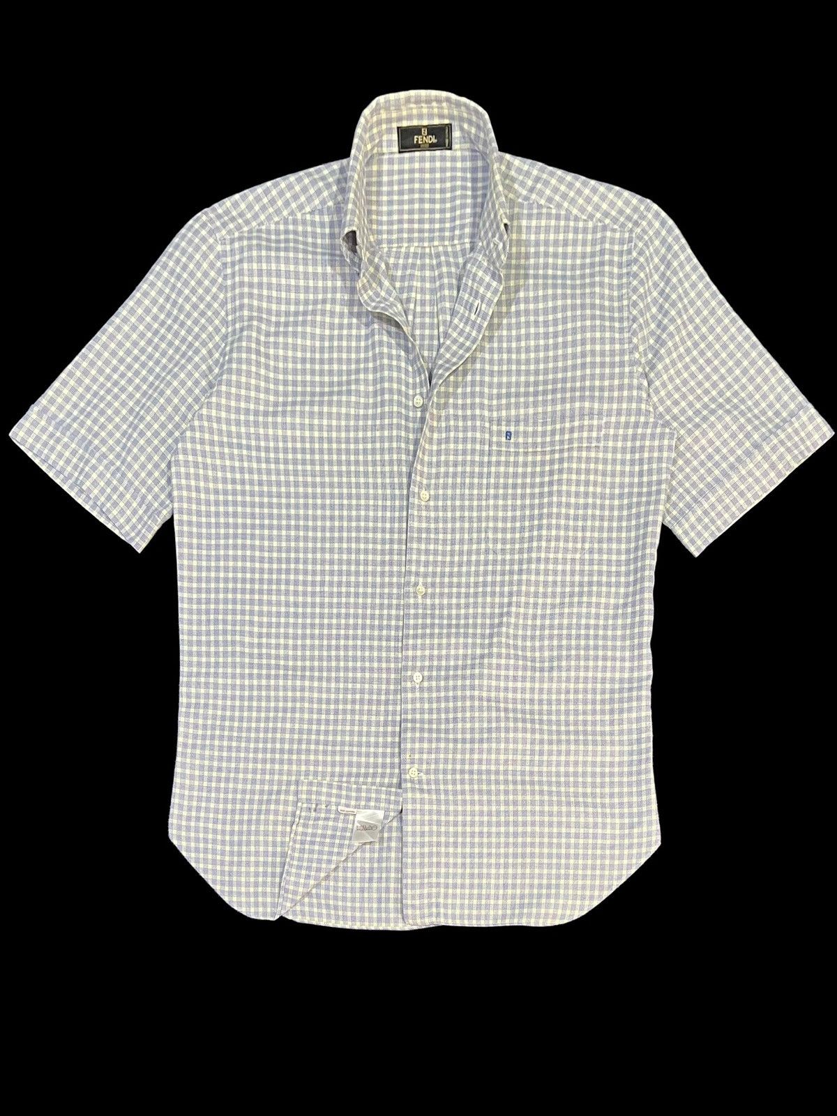 Fendi 🔥NEED GONE🔥VTG FENDI BUTTON UP SPELLOUT SINGLE POCKET Size US M / EU 48-50 / 2 - 3 Thumbnail