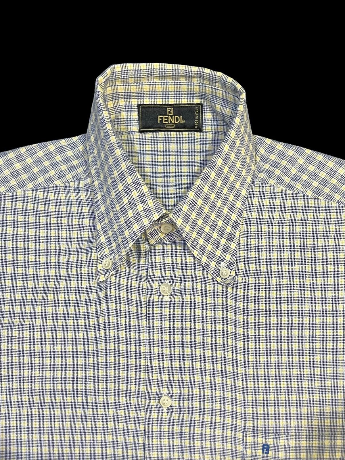 Fendi 🔥NEED GONE🔥VTG FENDI BUTTON UP SPELLOUT SINGLE POCKET Size US M / EU 48-50 / 2 - 4 Thumbnail