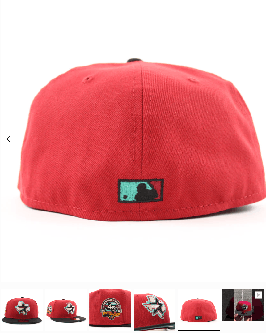MLB × New Era 7 1/8 Red Black Green Houston Astros 45th Anniversary Teal Size ONE SIZE - 12 Thumbnail