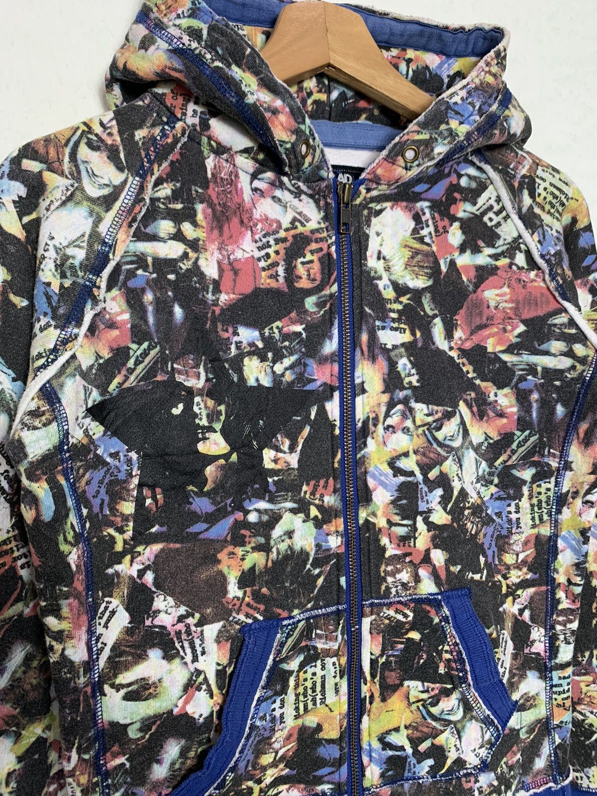 Japanese Brand Glad News Full Print Womens Things Zipper Hoodie | Hysteric Size S / US 4 / IT 40 - 4 Thumbnail