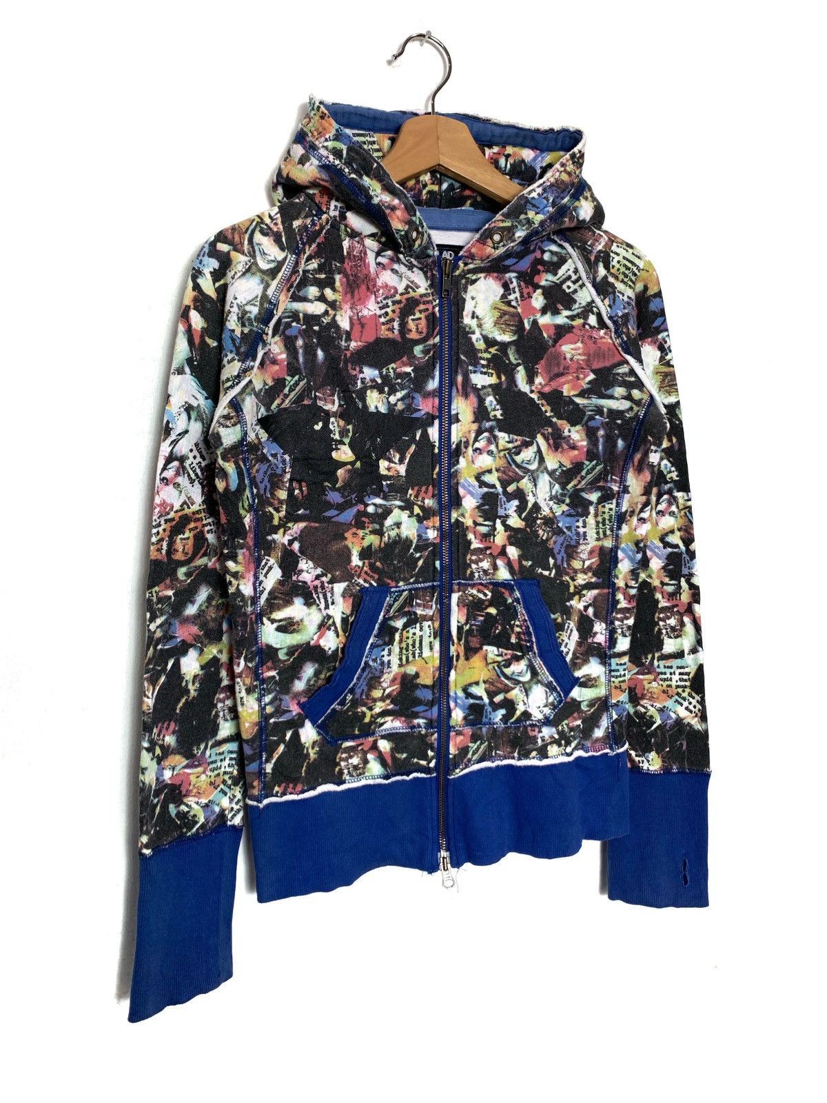 Japanese Brand Glad News Full Print Womens Things Zipper Hoodie | Hysteric Size S / US 4 / IT 40 - 2 Thumbnail