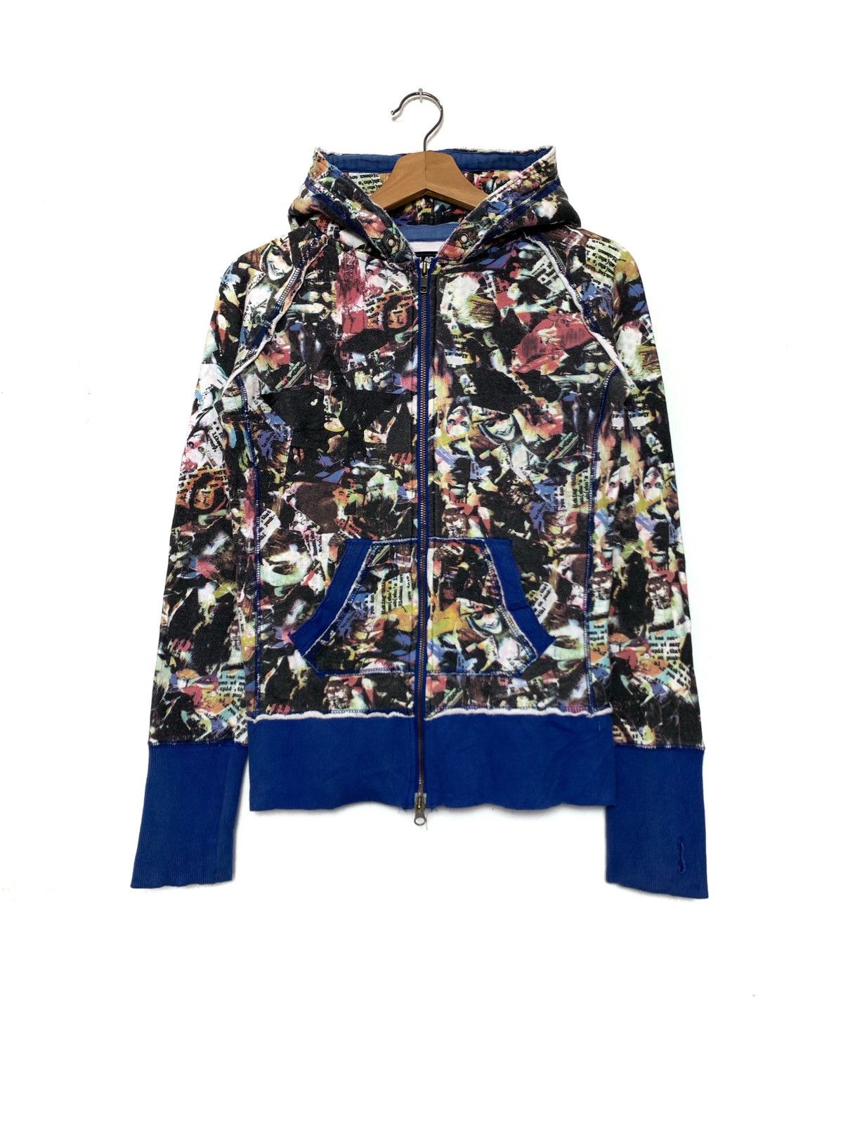 Japanese Brand Glad News Full Print Womens Things Zipper Hoodie | Hysteric Size S / US 4 / IT 40 - 1 Thumbnail