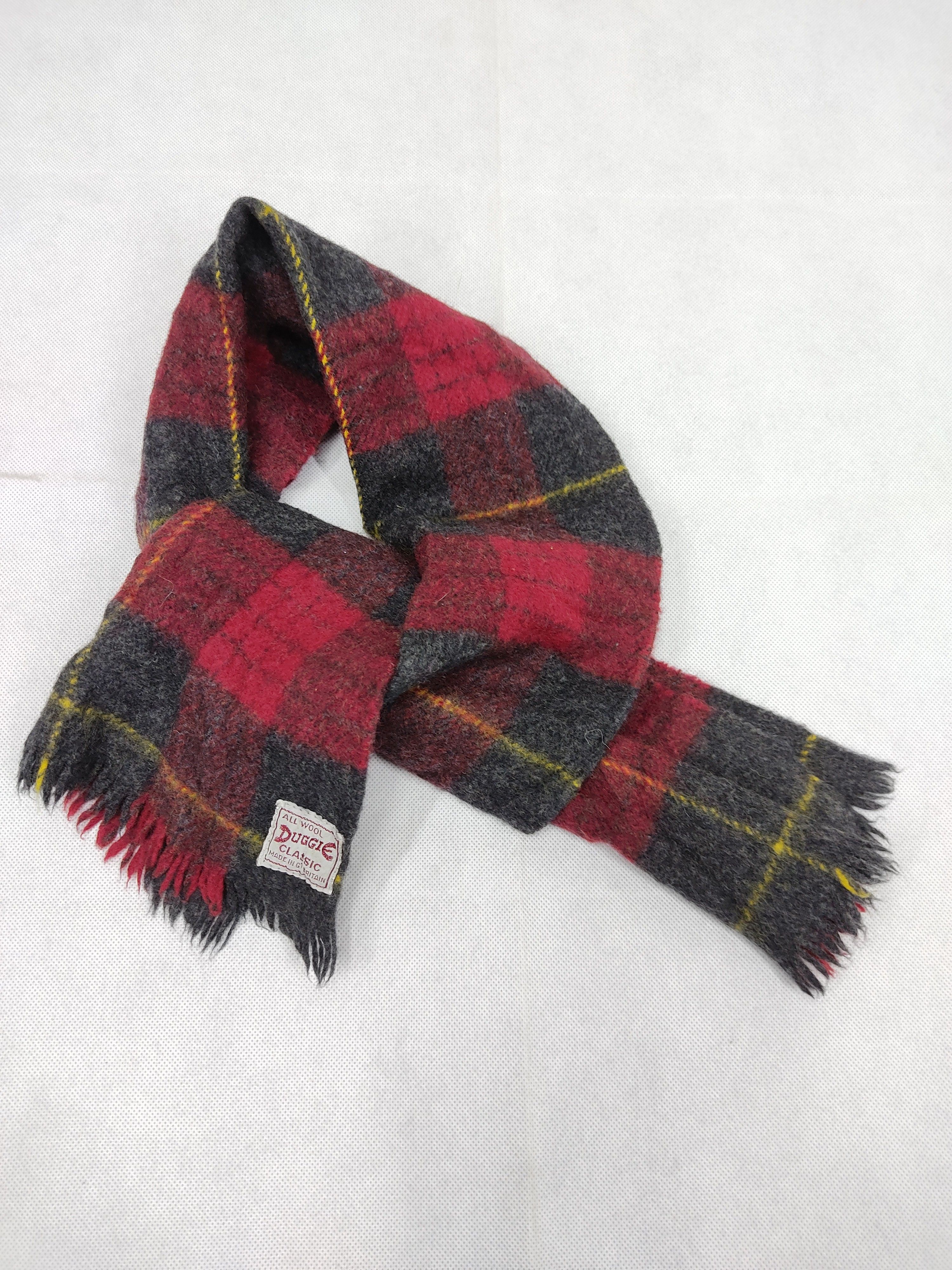 Designer Vintage Dugie Classic All Wool Plaid Checked Tartan Classic Size ONE SIZE - 1 Thumbnail