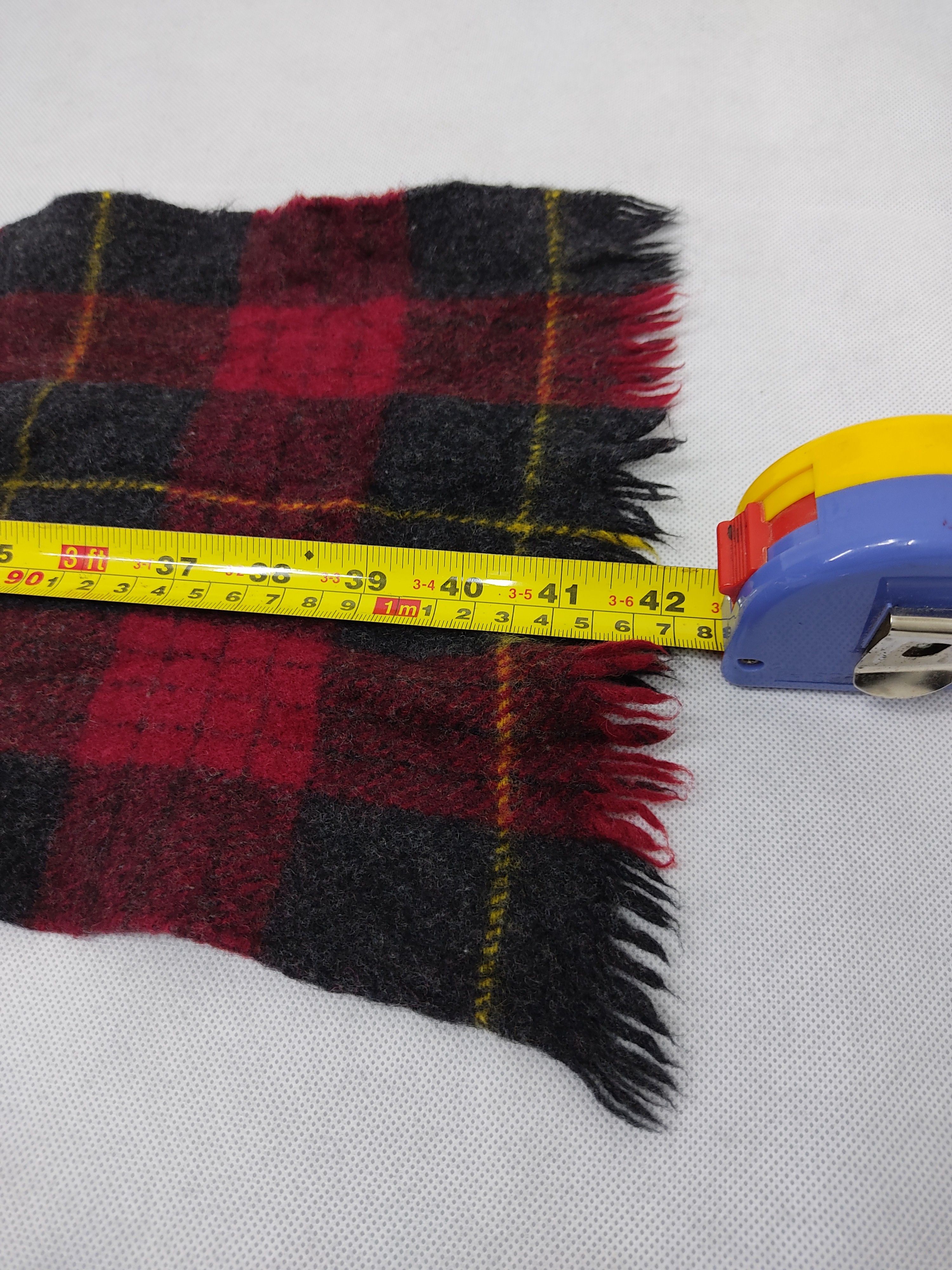 Designer Vintage Dugie Classic All Wool Plaid Checked Tartan Classic Size ONE SIZE - 5 Thumbnail