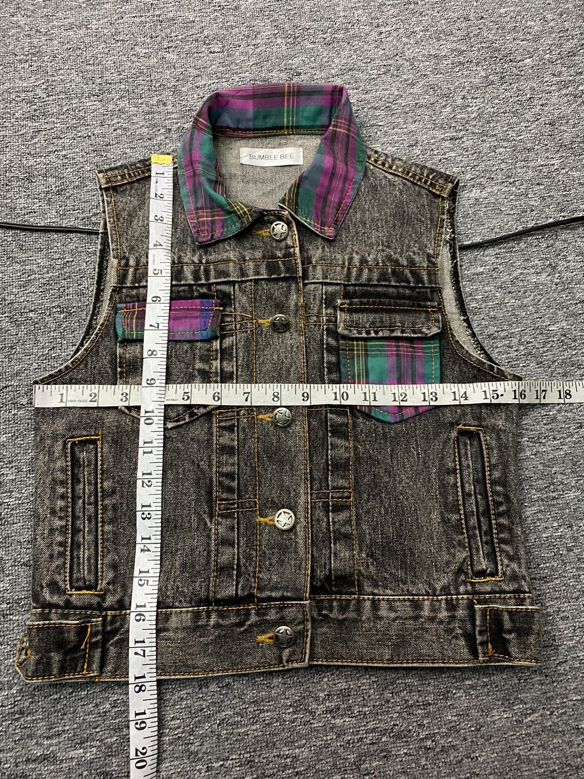Japanese Brand Japanese brand denim vest jacket faded wash patchwork Size US XS / EU 42 / 0 - 4 Thumbnail