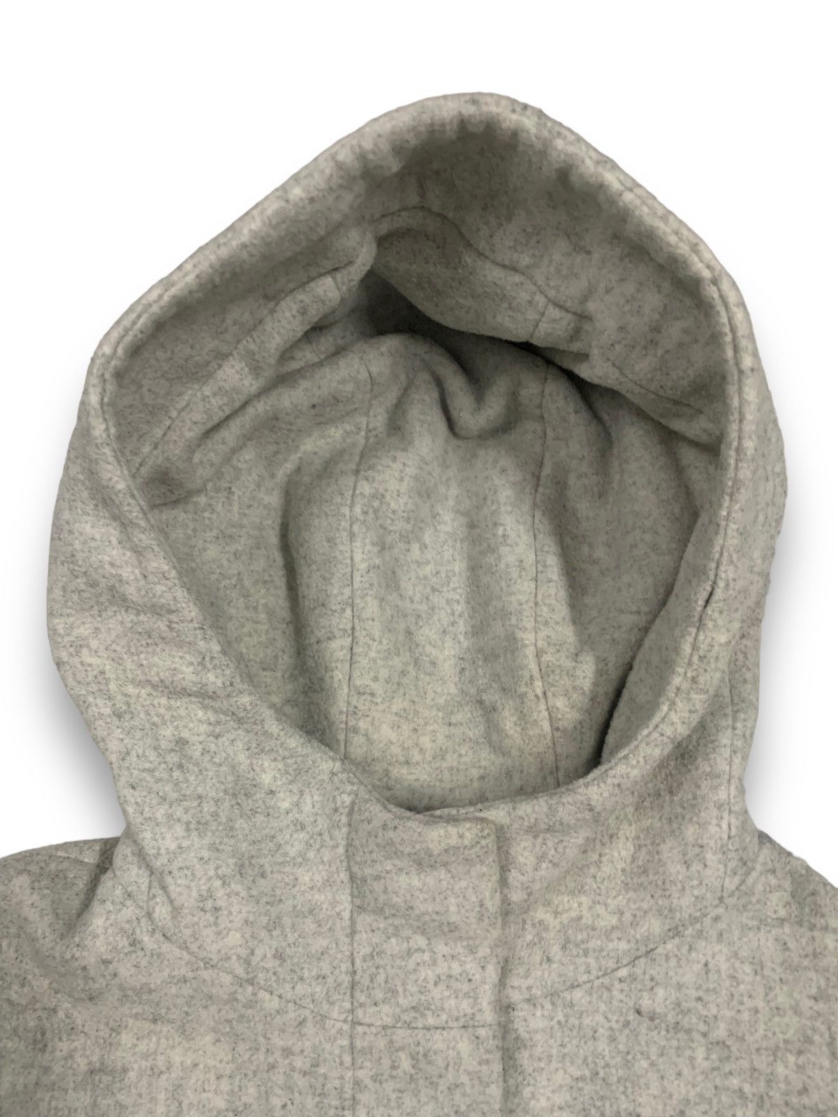 Japanese Brand Japanese Brand Jeanasis Wool Long Coat Hooded in Grey Size L / US 10 / IT 46 - 5 Thumbnail