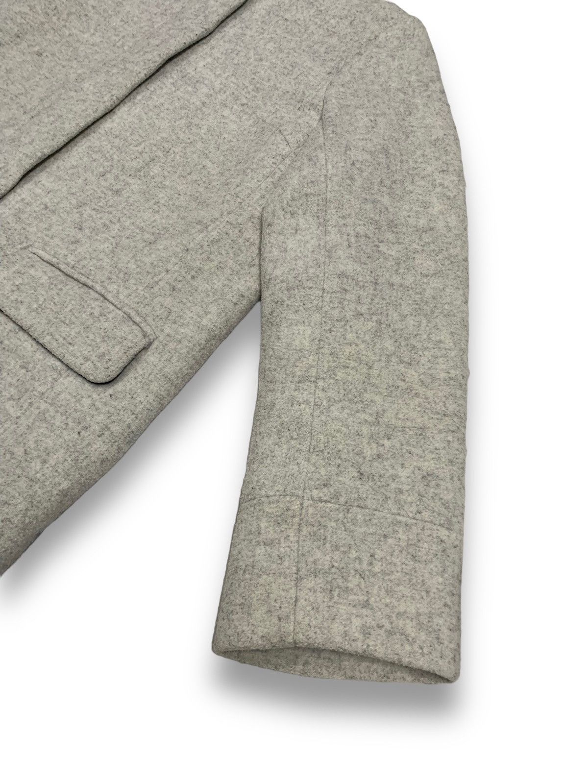 Japanese Brand Japanese Brand Jeanasis Wool Long Coat Hooded in Grey Size L / US 10 / IT 46 - 13 Thumbnail