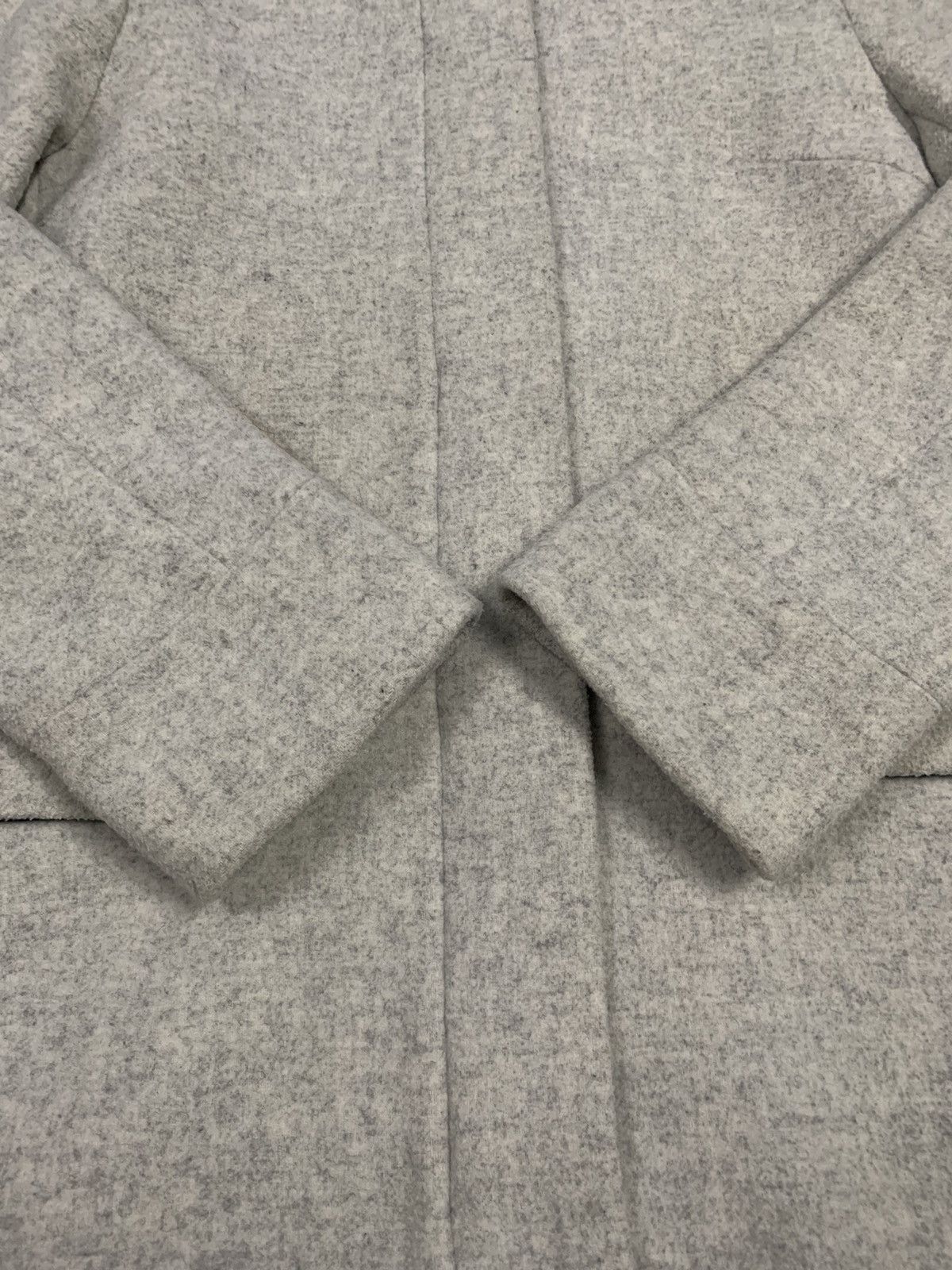 Japanese Brand Japanese Brand Jeanasis Wool Long Coat Hooded in Grey Size L / US 10 / IT 46 - 10 Thumbnail