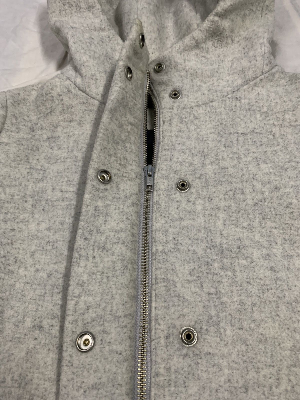 Japanese Brand Japanese Brand Jeanasis Wool Long Coat Hooded in Grey Size L / US 10 / IT 46 - 6 Thumbnail