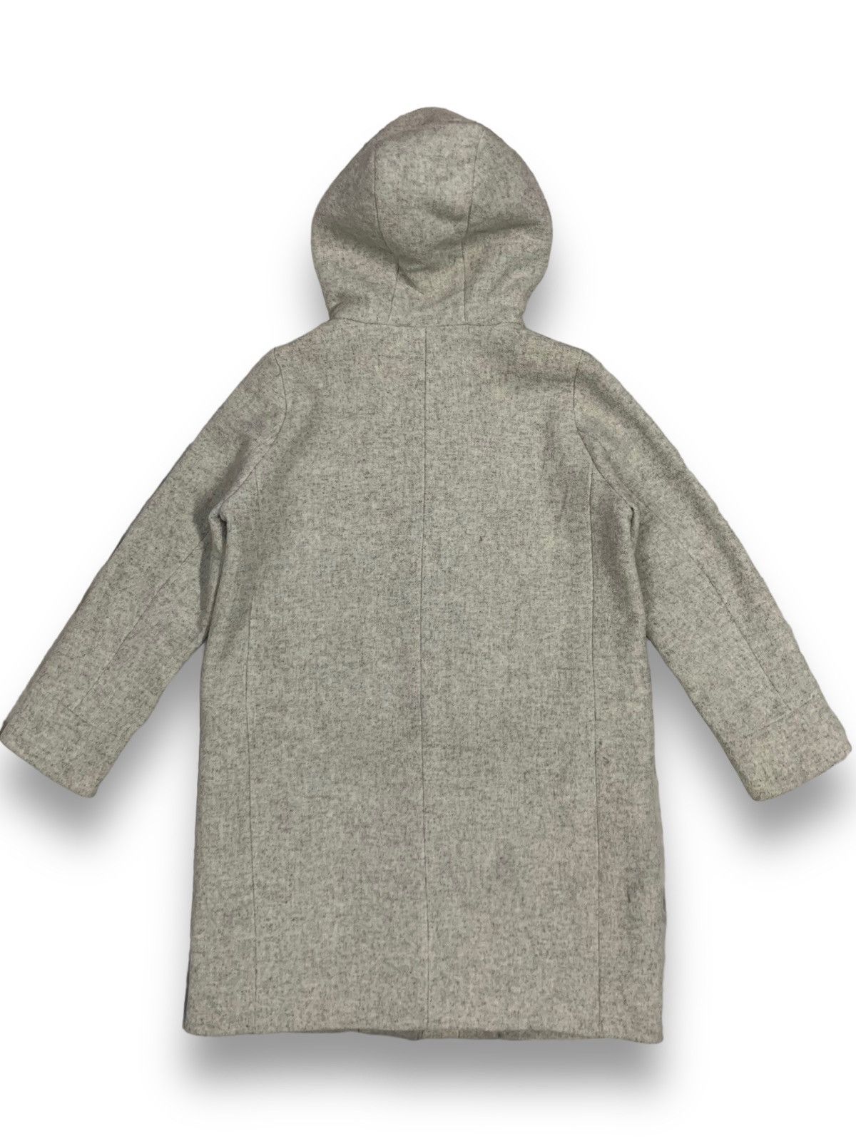 Japanese Brand Japanese Brand Jeanasis Wool Long Coat Hooded in Grey Size L / US 10 / IT 46 - 2 Thumbnail