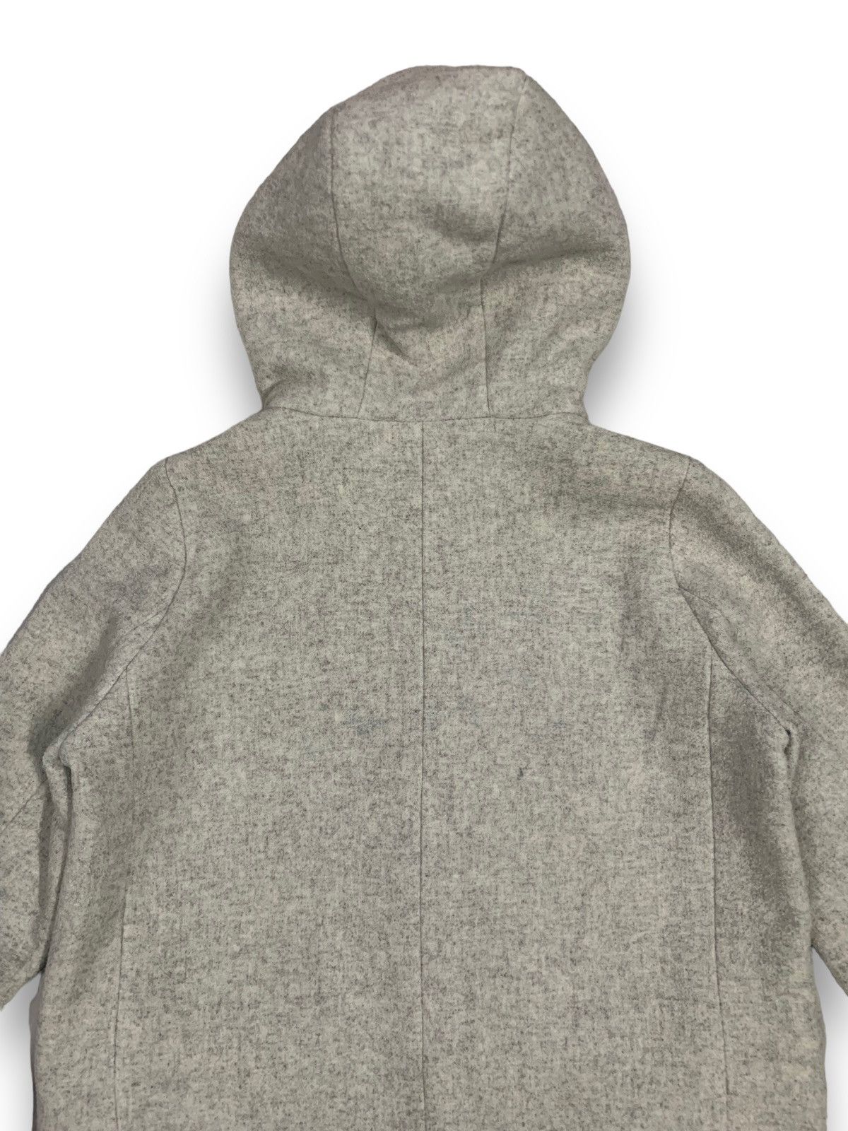 Japanese Brand Japanese Brand Jeanasis Wool Long Coat Hooded in Grey Size L / US 10 / IT 46 - 14 Thumbnail