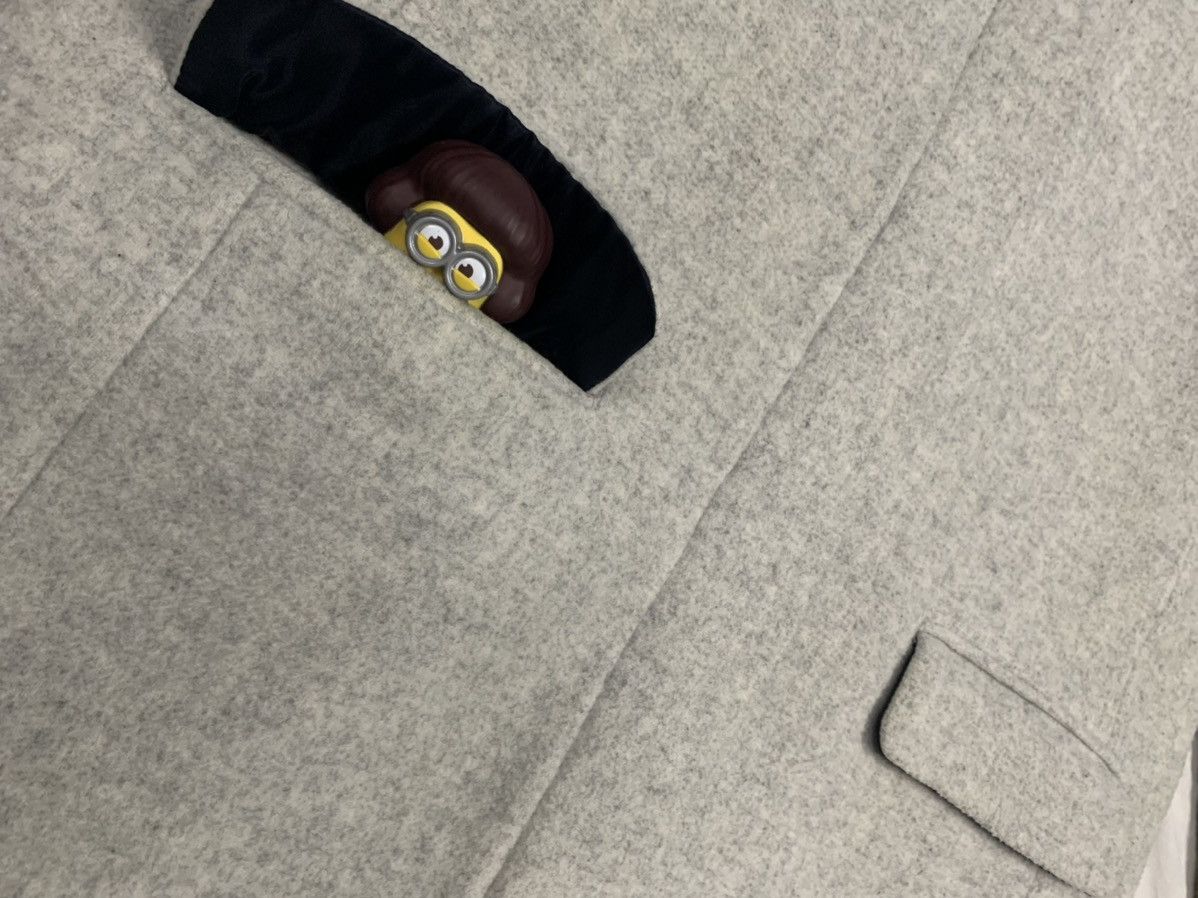 Japanese Brand Japanese Brand Jeanasis Wool Long Coat Hooded in Grey Size L / US 10 / IT 46 - 9 Thumbnail