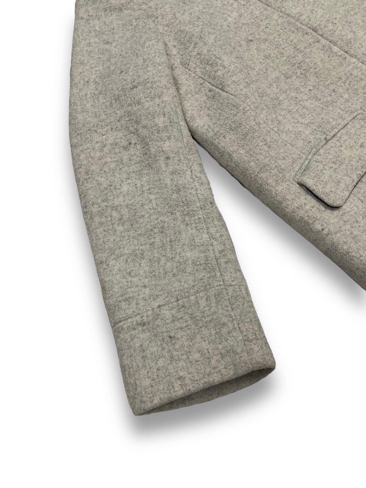 Japanese Brand Japanese Brand Jeanasis Wool Long Coat Hooded in Grey Size L / US 10 / IT 46 - 12 Thumbnail
