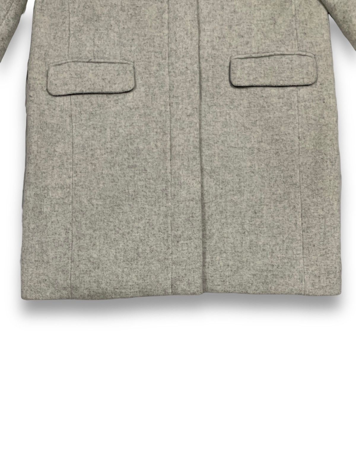 Japanese Brand Japanese Brand Jeanasis Wool Long Coat Hooded in Grey Size L / US 10 / IT 46 - 8 Thumbnail