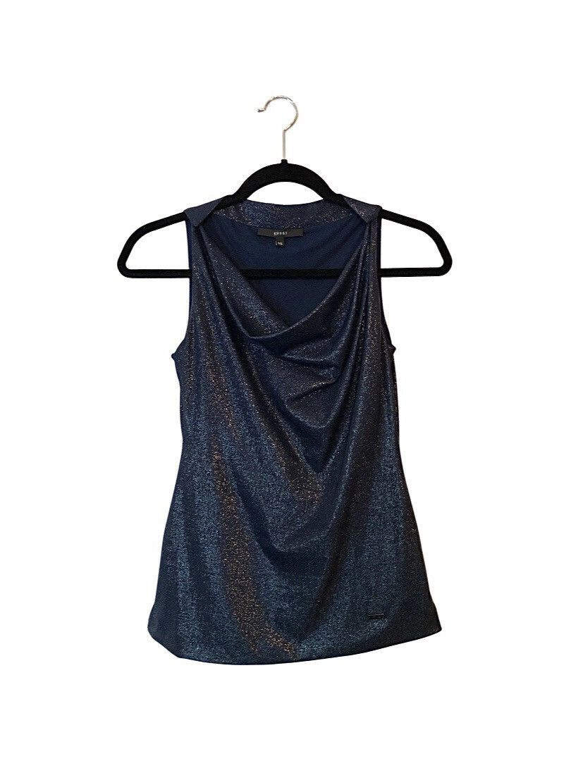 Image of Gucci F/w 09 Sleeveless Top in Blue, Women's (Size XS)