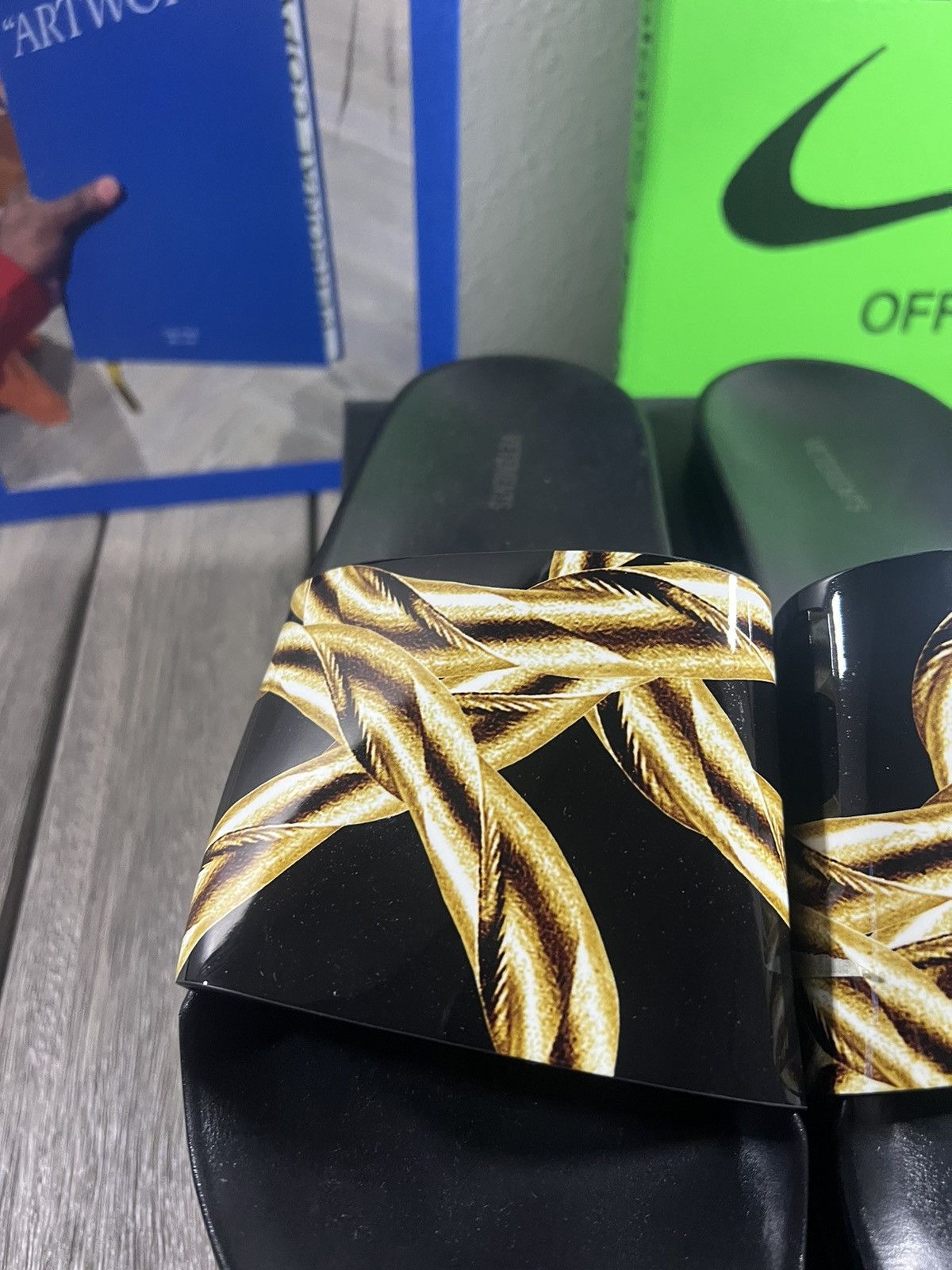 Vetements Vetements Gold Chain Leather Sandals Size US 10 / EU 43 - 3 Thumbnail