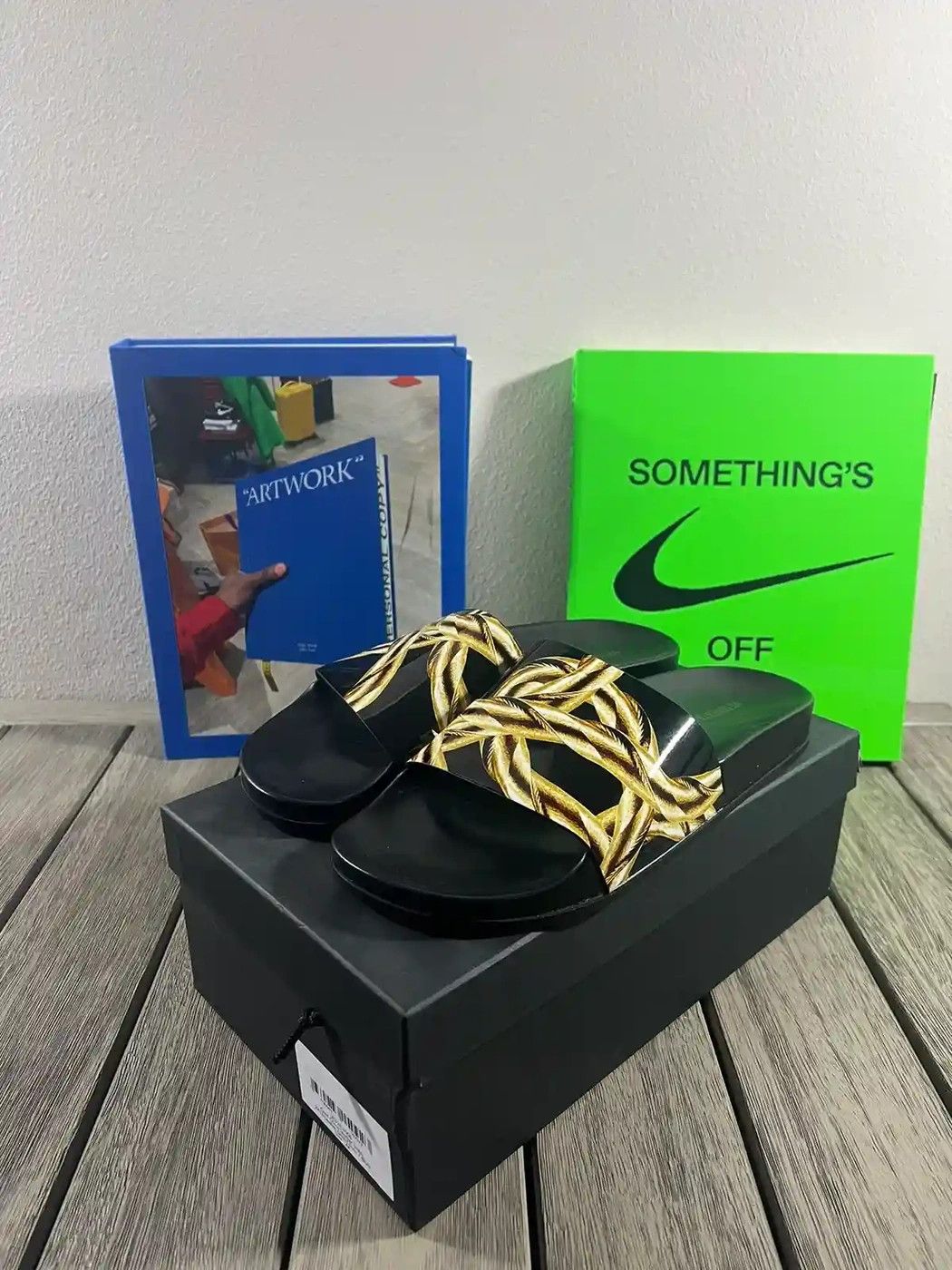 Vetements Vetements Gold Chain Leather Sandals Size US 12 / EU 45 - 1 Thumbnail