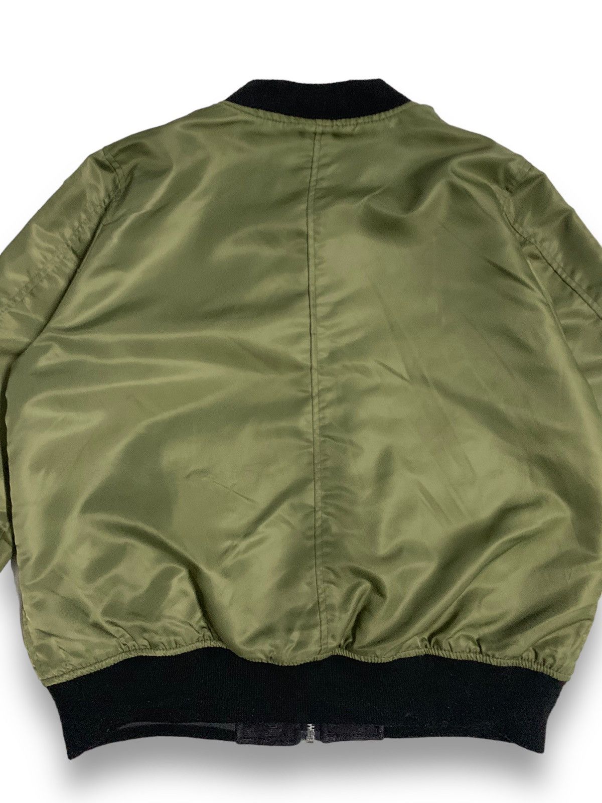 Japanese Brand Japanese Brand Opaque Clip Olive Reversible Bomber Jacket Size M / US 6-8 / IT 42-44 - 13 Thumbnail