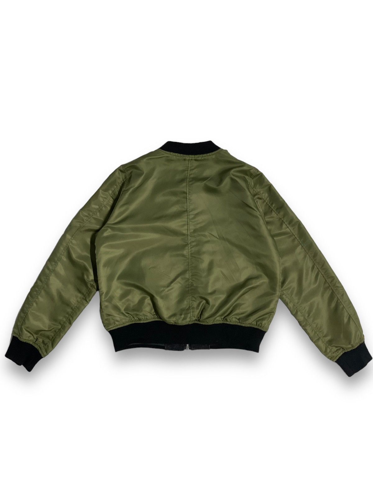 Japanese Brand Japanese Brand Opaque Clip Olive Reversible Bomber Jacket Size M / US 6-8 / IT 42-44 - 2 Thumbnail