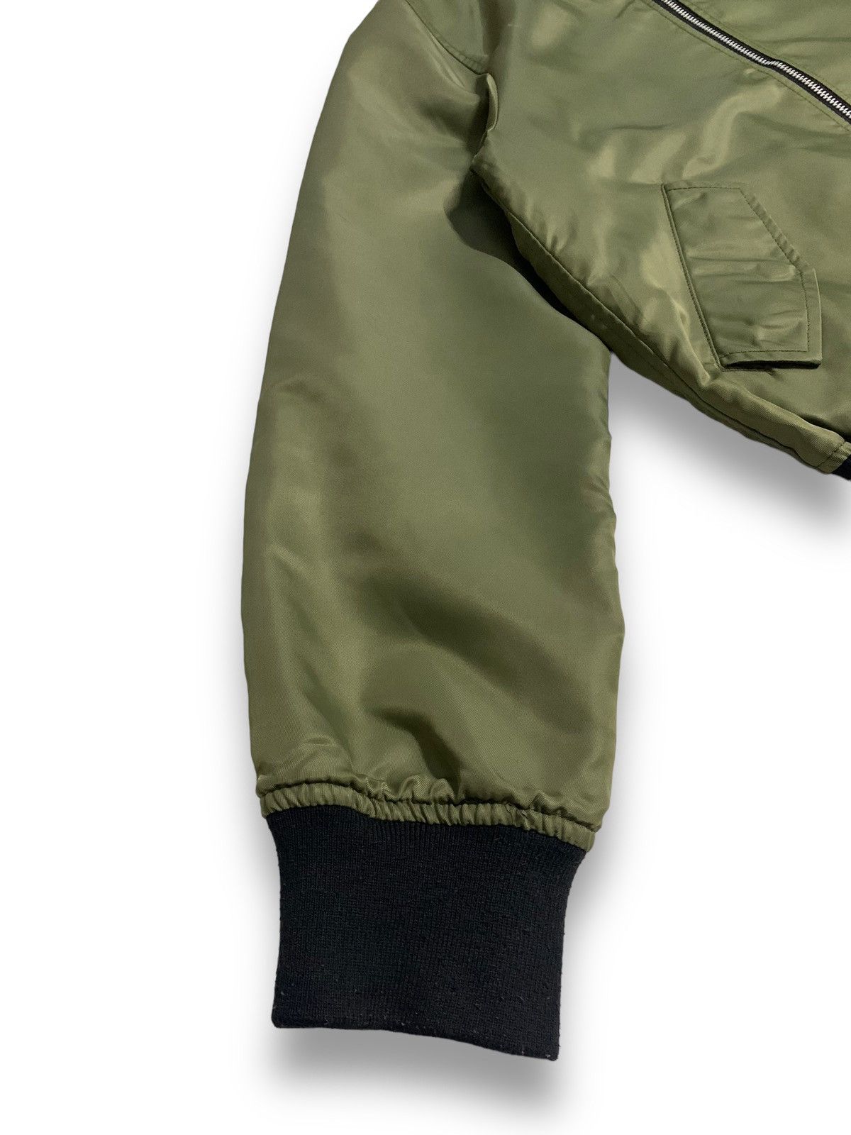Japanese Brand Japanese Brand Opaque Clip Olive Reversible Bomber Jacket Size M / US 6-8 / IT 42-44 - 12 Thumbnail