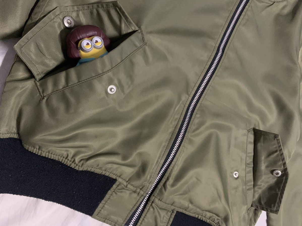 Japanese Brand Japanese Brand Opaque Clip Olive Reversible Bomber Jacket Size M / US 6-8 / IT 42-44 - 8 Thumbnail