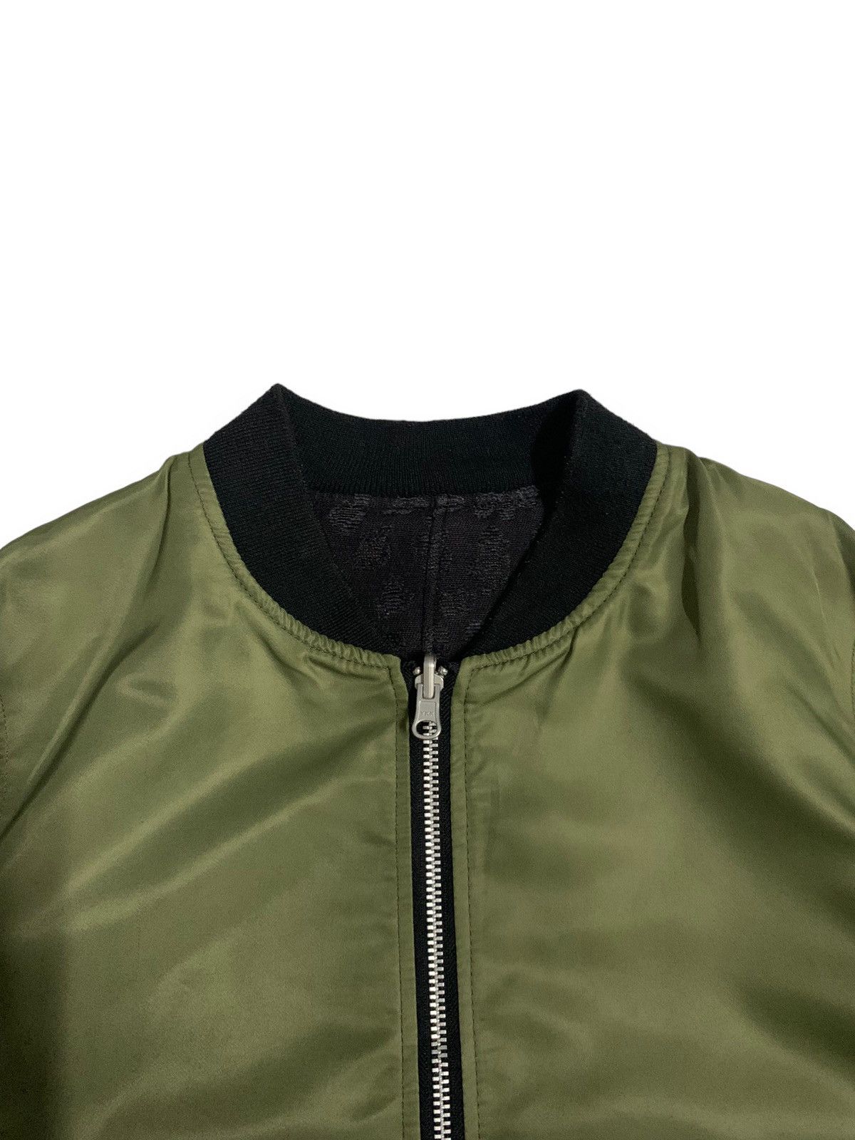 Japanese Brand Japanese Brand Opaque Clip Olive Reversible Bomber Jacket Size M / US 6-8 / IT 42-44 - 6 Thumbnail