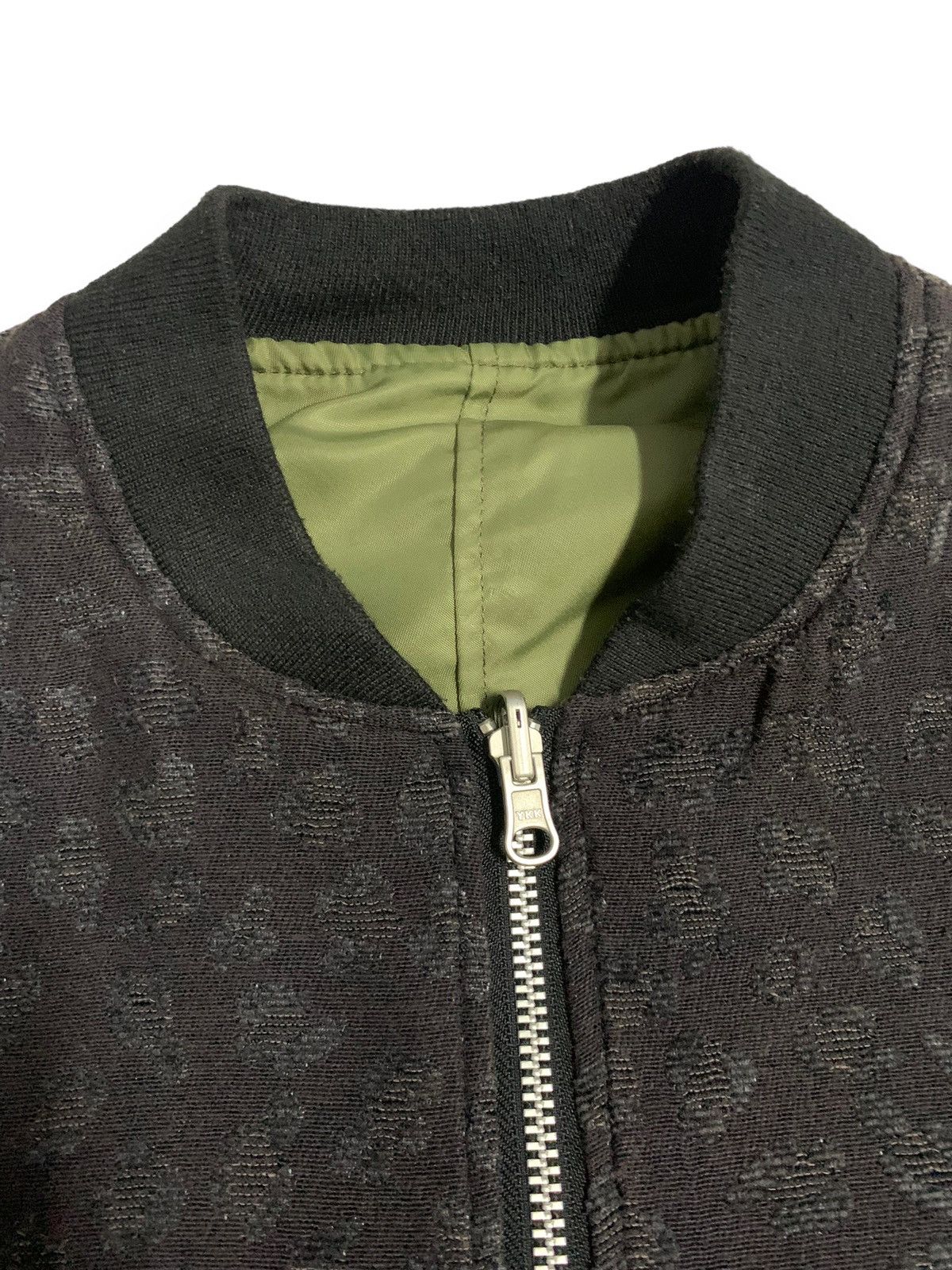 Japanese Brand Japanese Brand Opaque Clip Olive Reversible Bomber Jacket Size M / US 6-8 / IT 42-44 - 15 Thumbnail