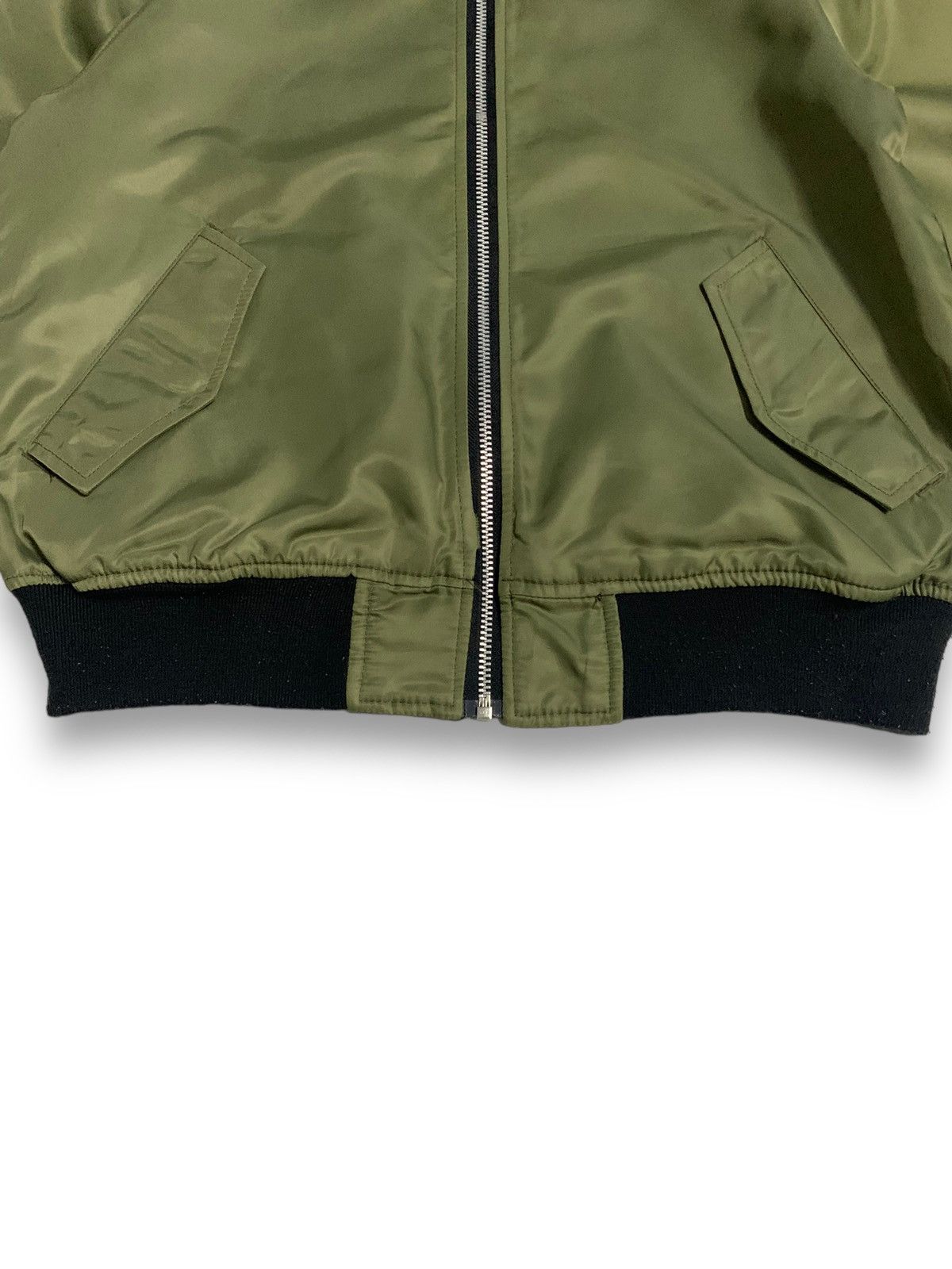 Japanese Brand Japanese Brand Opaque Clip Olive Reversible Bomber Jacket Size M / US 6-8 / IT 42-44 - 10 Thumbnail