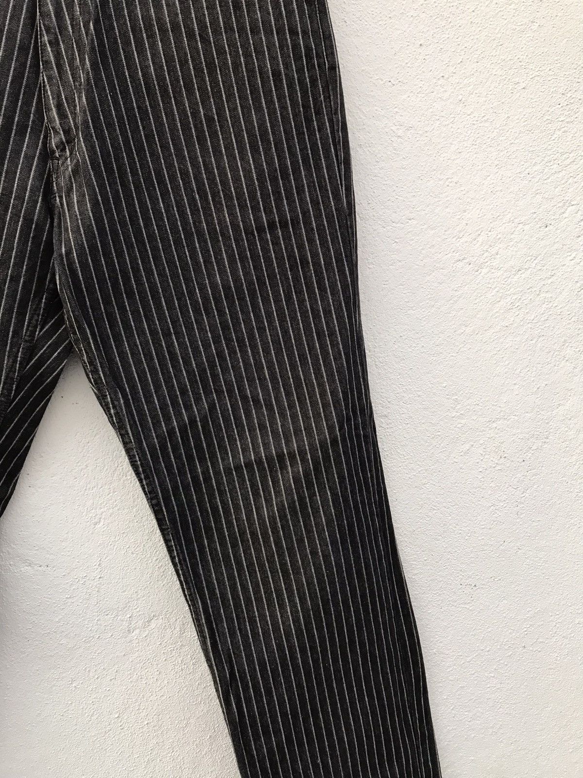 Japanese Brand Made In Japan World Jeans Stripe Denim Jeans Size US 31 - 4 Thumbnail