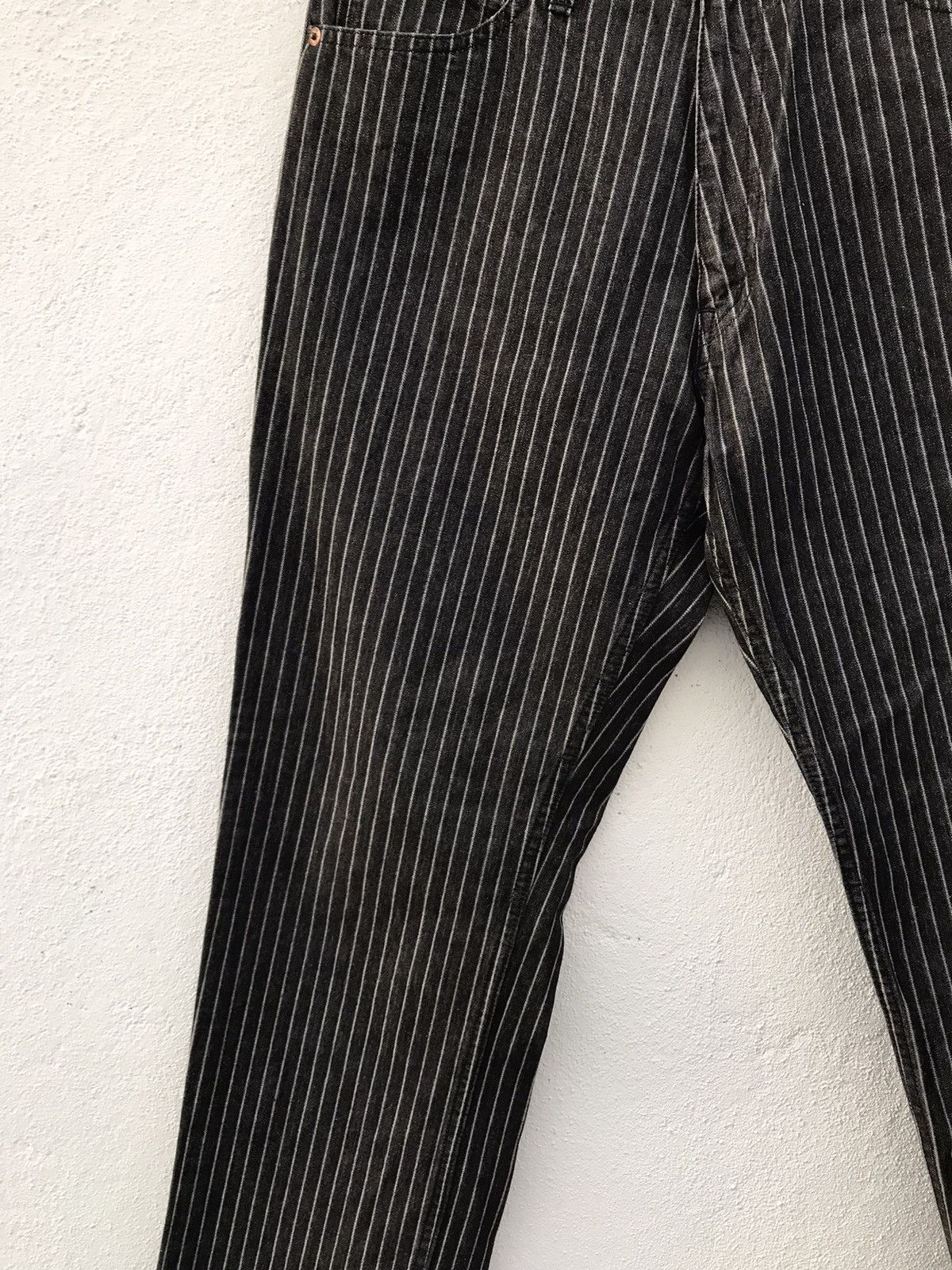 Japanese Brand Made In Japan World Jeans Stripe Denim Jeans Size US 31 - 3 Thumbnail