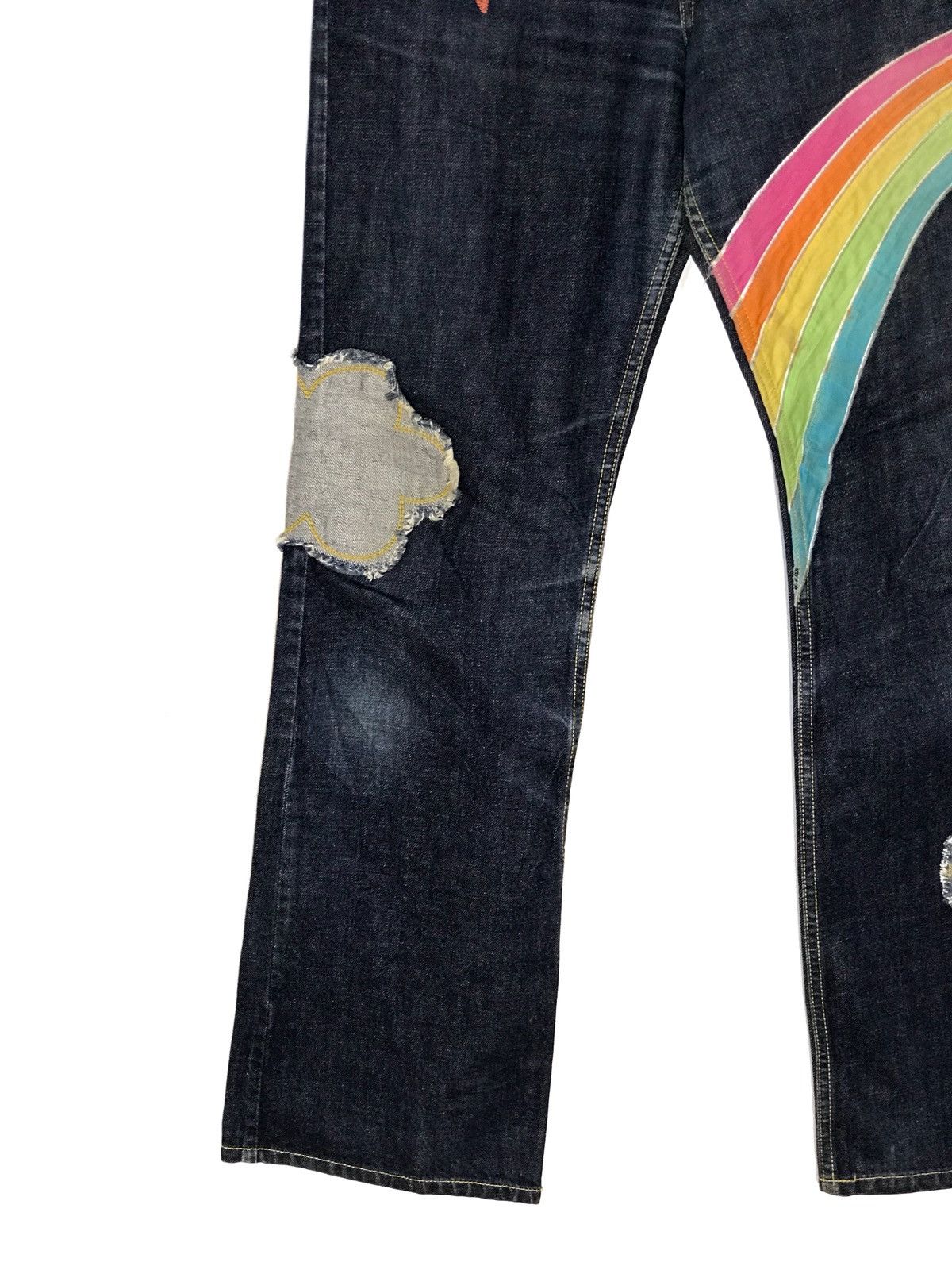 Japanese Brand Love’s Country Wear Patch Work Jeans Made In Japan Size US 30 / EU 46 - 3 Thumbnail