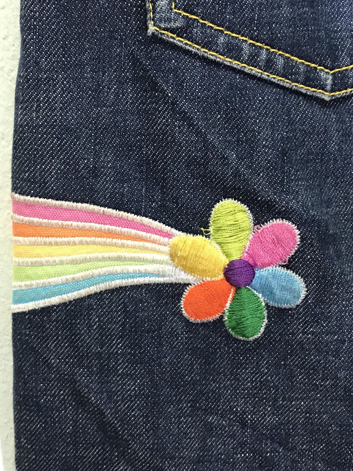 Japanese Brand Love’s Country Wear Patch Work Jeans Made In Japan Size US 30 / EU 46 - 8 Thumbnail