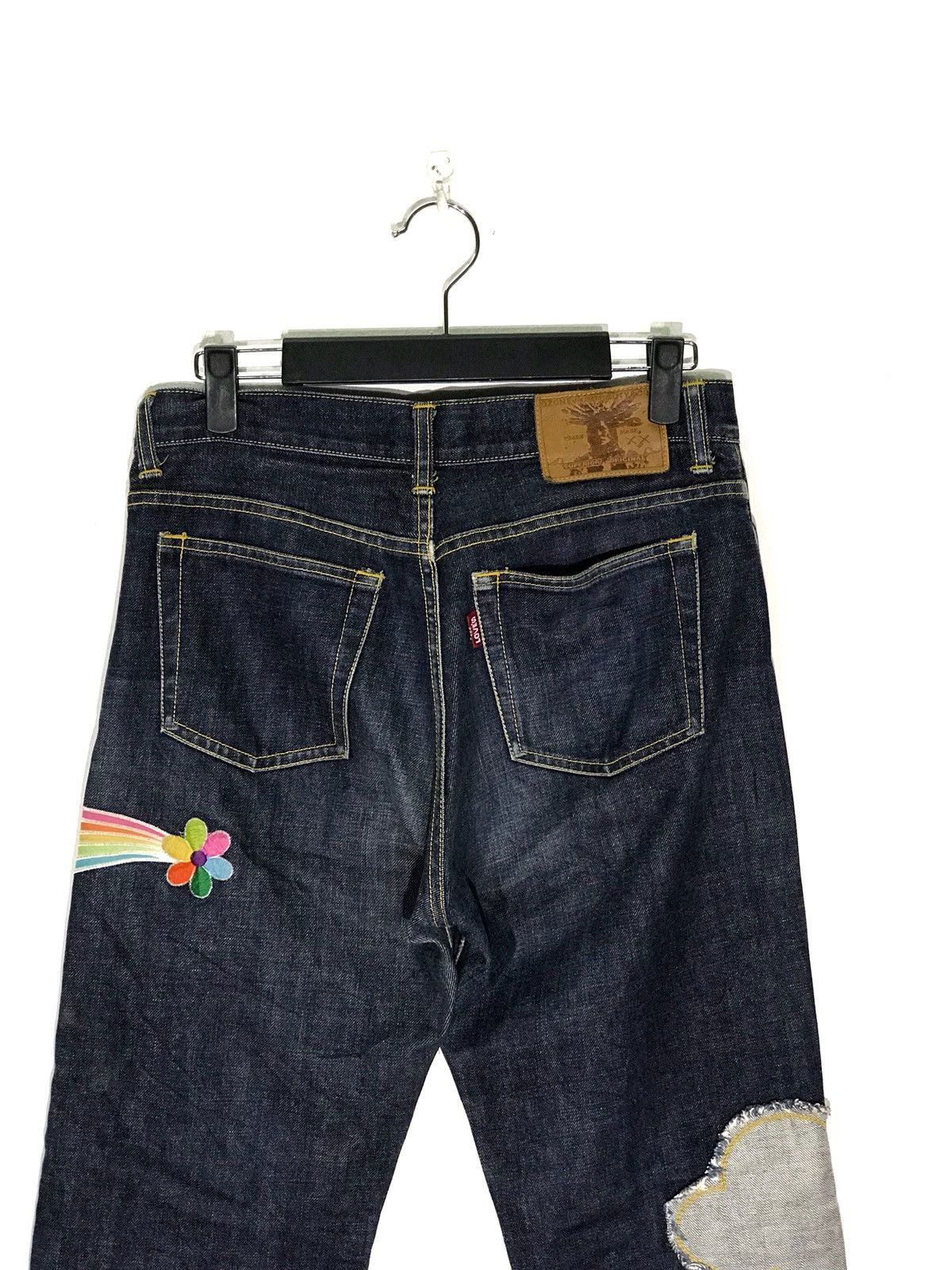 Japanese Brand Love’s Country Wear Patch Work Jeans Made In Japan Size US 30 / EU 46 - 6 Thumbnail