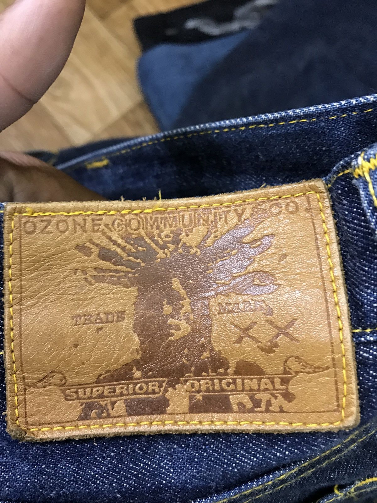 Japanese Brand Love’s Country Wear Patch Work Jeans Made In Japan Size US 30 / EU 46 - 13 Thumbnail