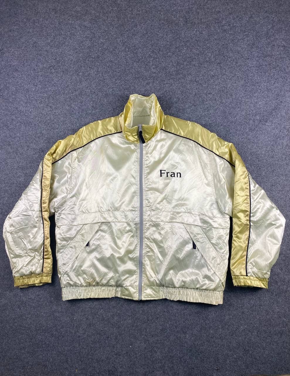 image of Avant Garde s Nylon Jacket Nice Design in Gold, Men's (Size XL)