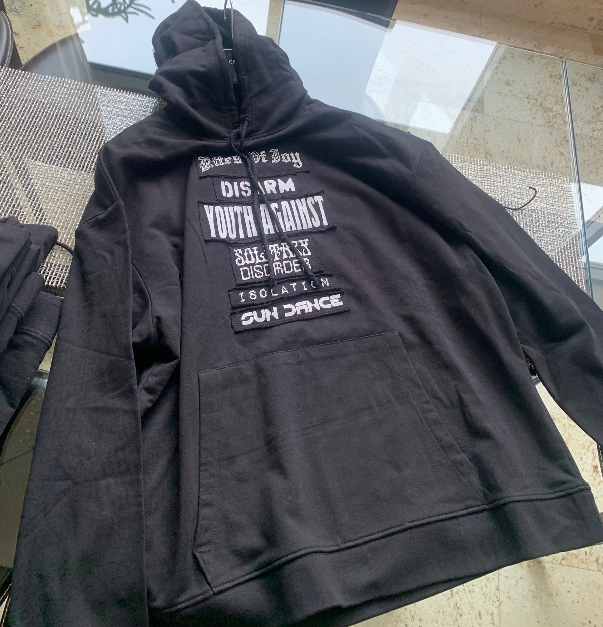 Raf Simons Youth Against Isolation Hoodie in Black Size US M / EU 48-50 / 2 - 8 Thumbnail