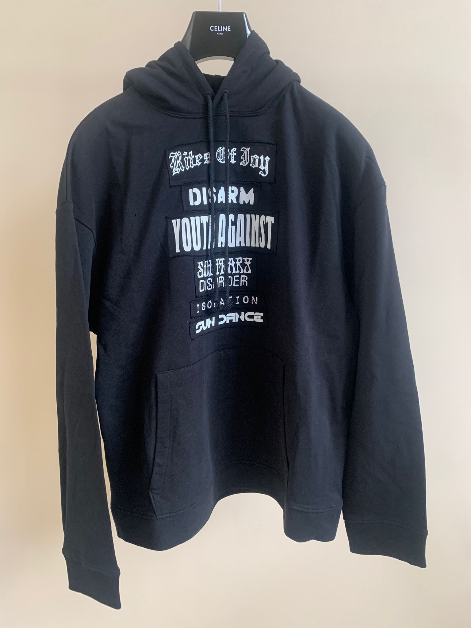 Raf Simons Youth Against Isolation Hoodie in Black Size US M / EU 48-50 / 2 - 3 Thumbnail
