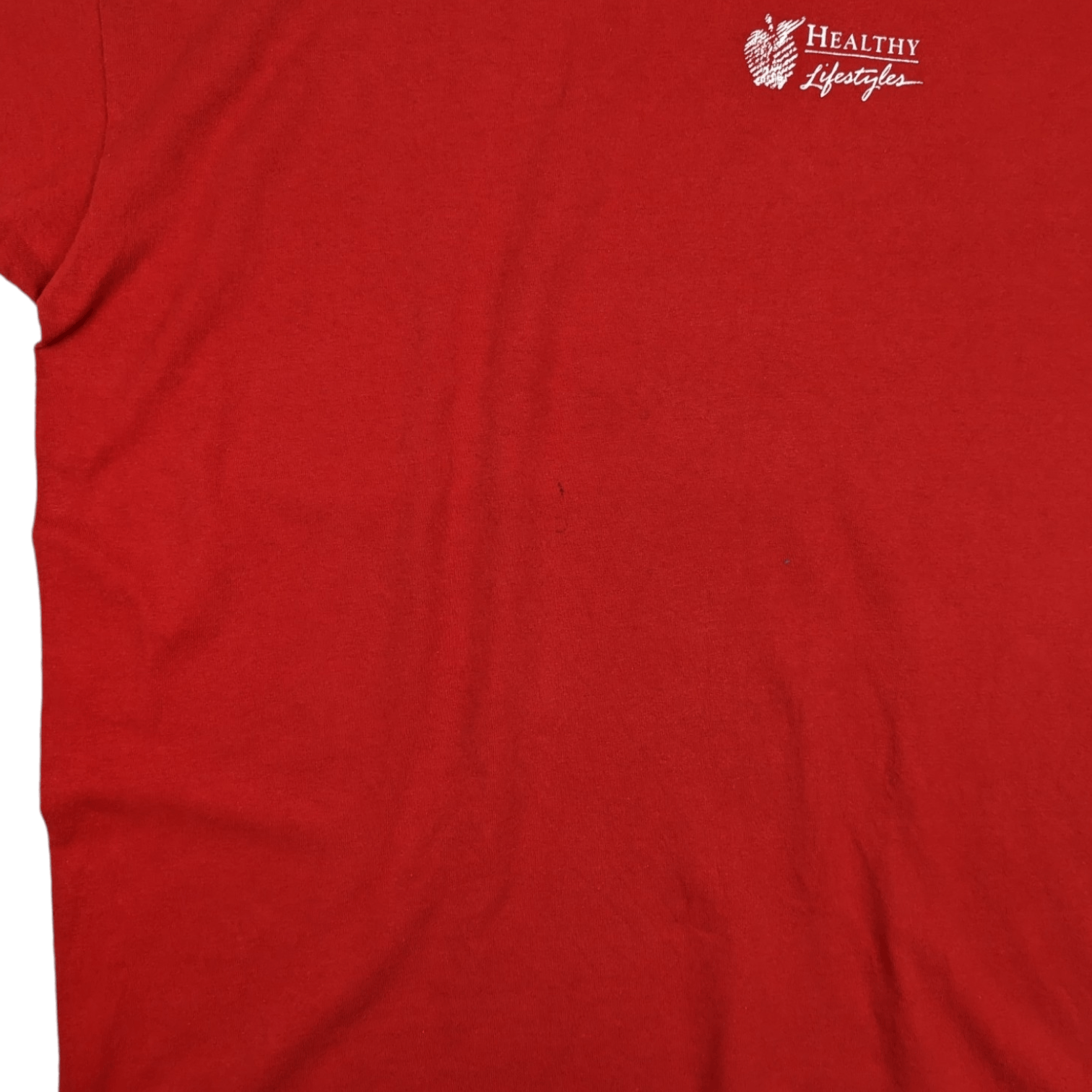 Fruit Of The Loom Vintage 90's FOTL Healthy Lifestyle Single Stitches T-Shirt Size US XL / EU 56 / 4 - 7 Thumbnail