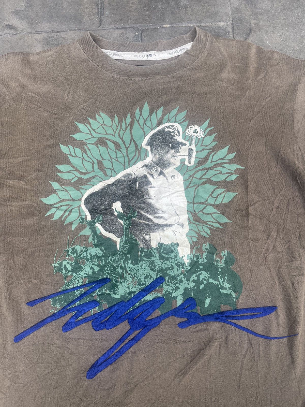 Tornado Mart JAPAN MADE Head Quarter Embroidered Spell Out Tee Size US L / EU 52-54 / 3 - 2 Thumbnail