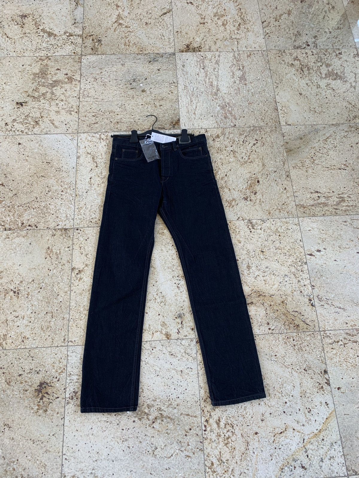 image of Rick Owens Drkshdw Black Blue Berlin Cut Denim, Men's (Size 31)