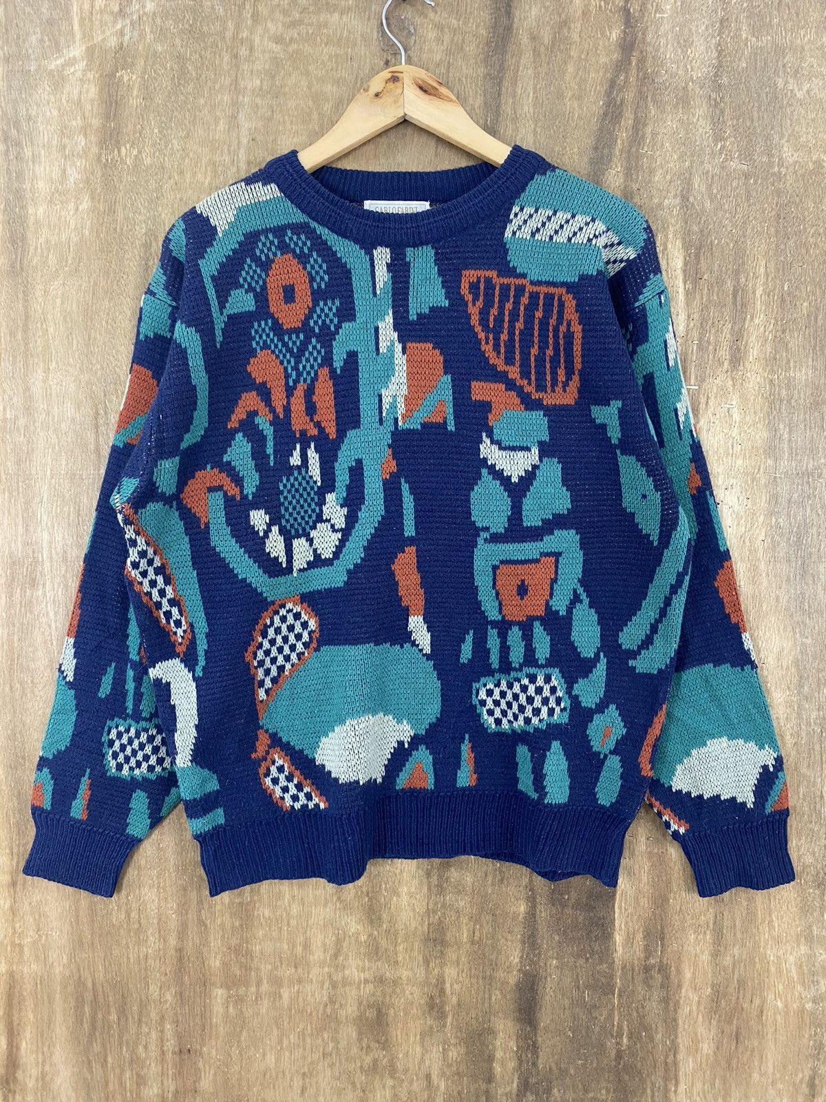 Vintage DL Carlo Farini Knitwear vintage Sweatshirts #W042 Size US M / EU 48-50 / 2 - 1 Thumbnail