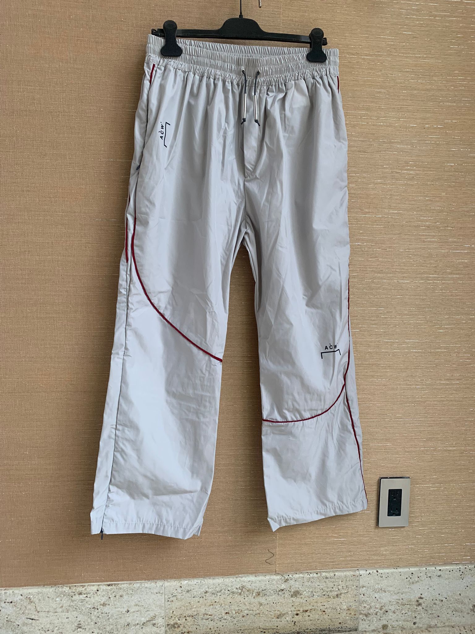 A-COLD-WALL* Logo Track Pants in Bone Color Size US 36 / EU 52 - 2 Thumbnail