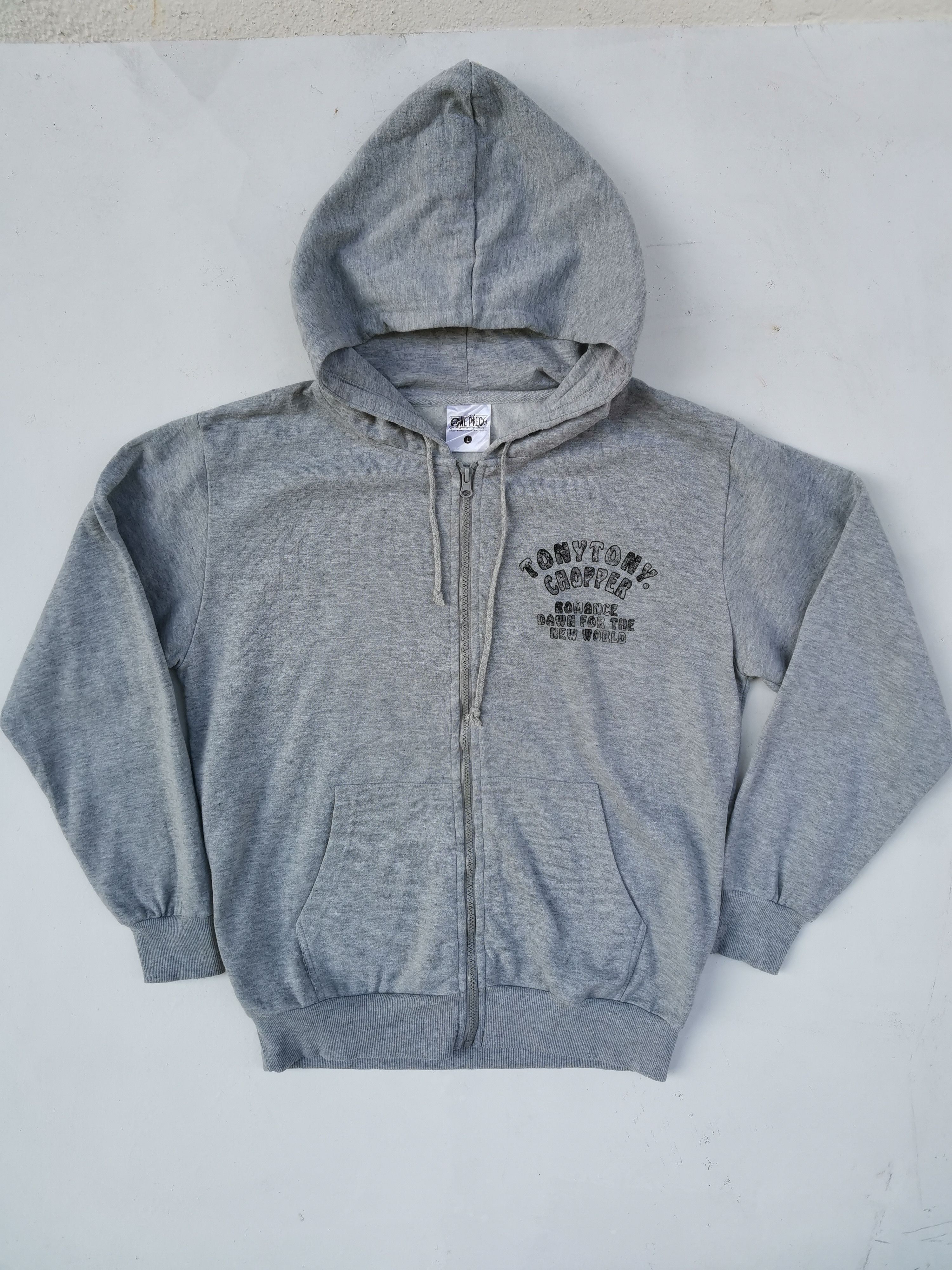 Japanese Brand One Piece Tony Tony Chopper Big Logo Hooded Sweaters Size US L / EU 52-54 / 3 - 5 Thumbnail