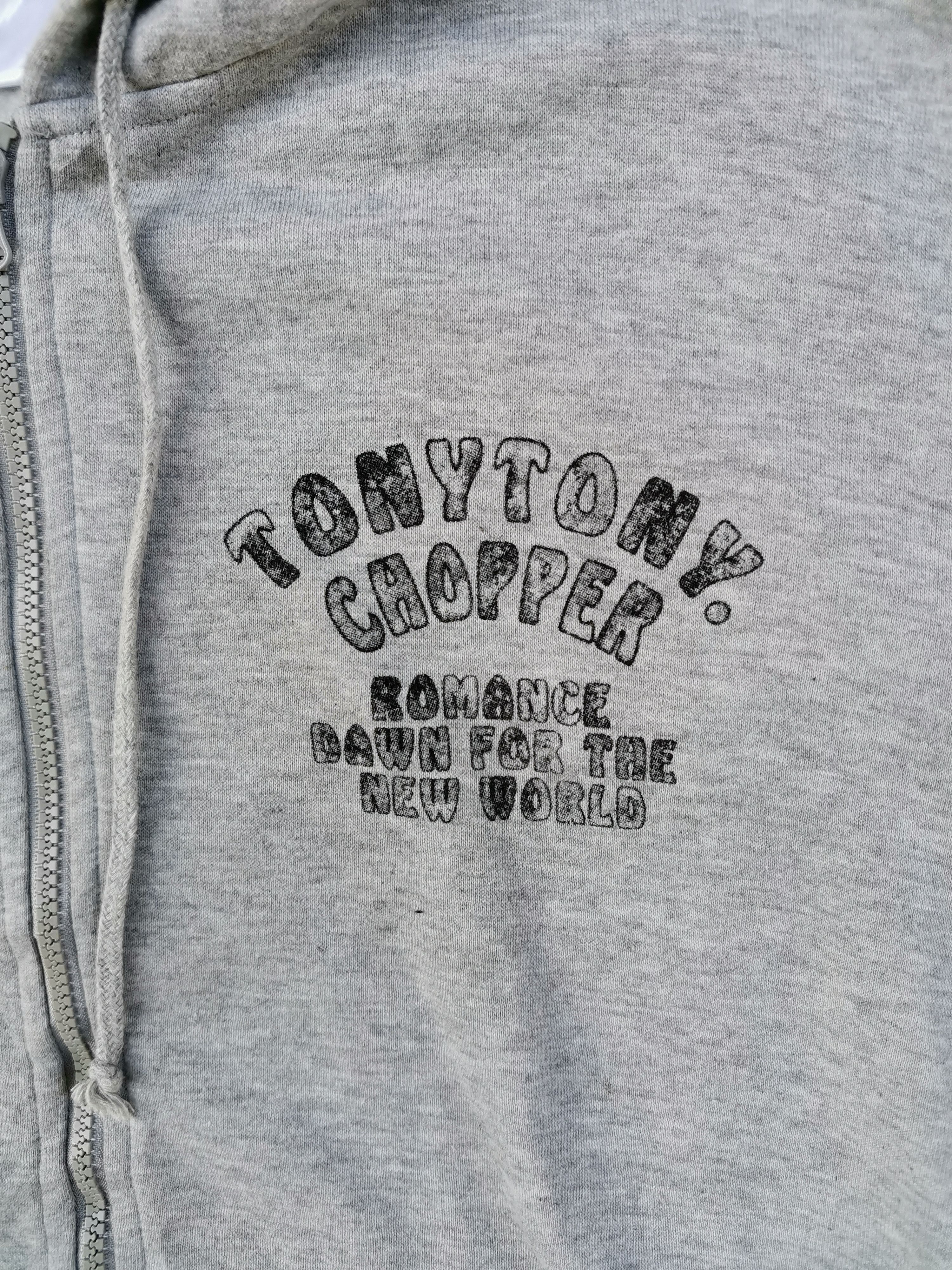 Japanese Brand One Piece Tony Tony Chopper Big Logo Hooded Sweaters Size US L / EU 52-54 / 3 - 7 Thumbnail