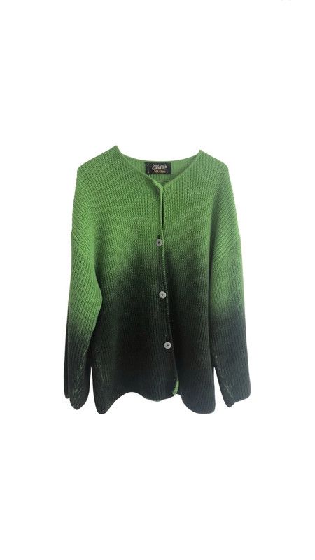 VTG 90s GAULTIER Green Cyber Cardigan