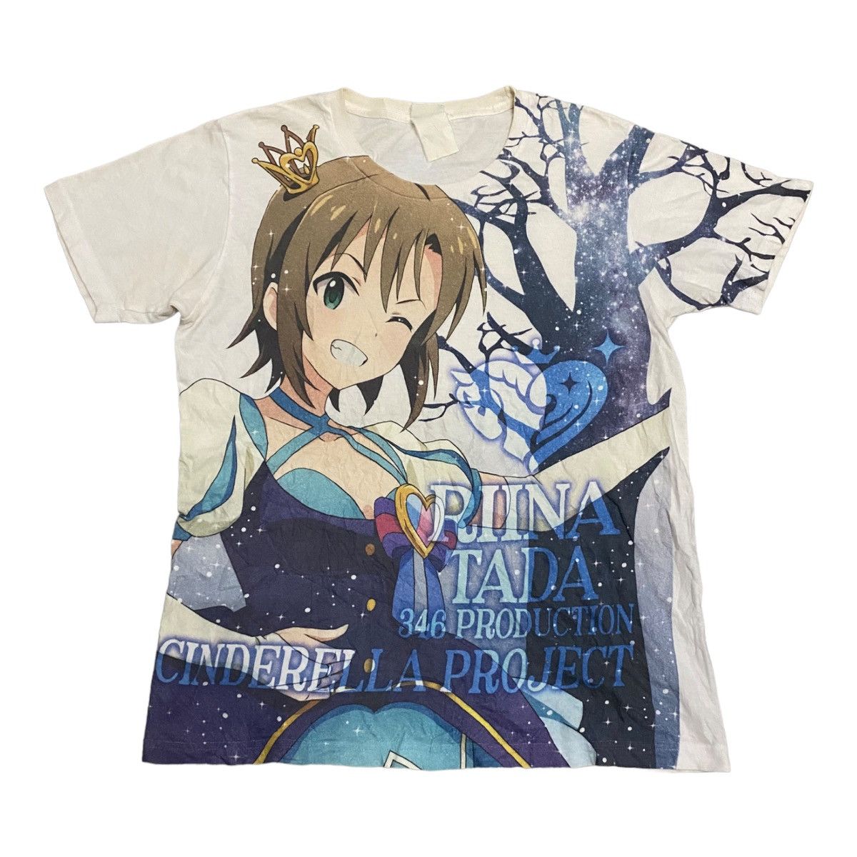 Anime × Cartoon Network × Vintage Vintage 90s Japanese Anime Cinderella Riina Tada Cospa Tee Size US M / EU 48-50 / 2 - 1 Thumbnail