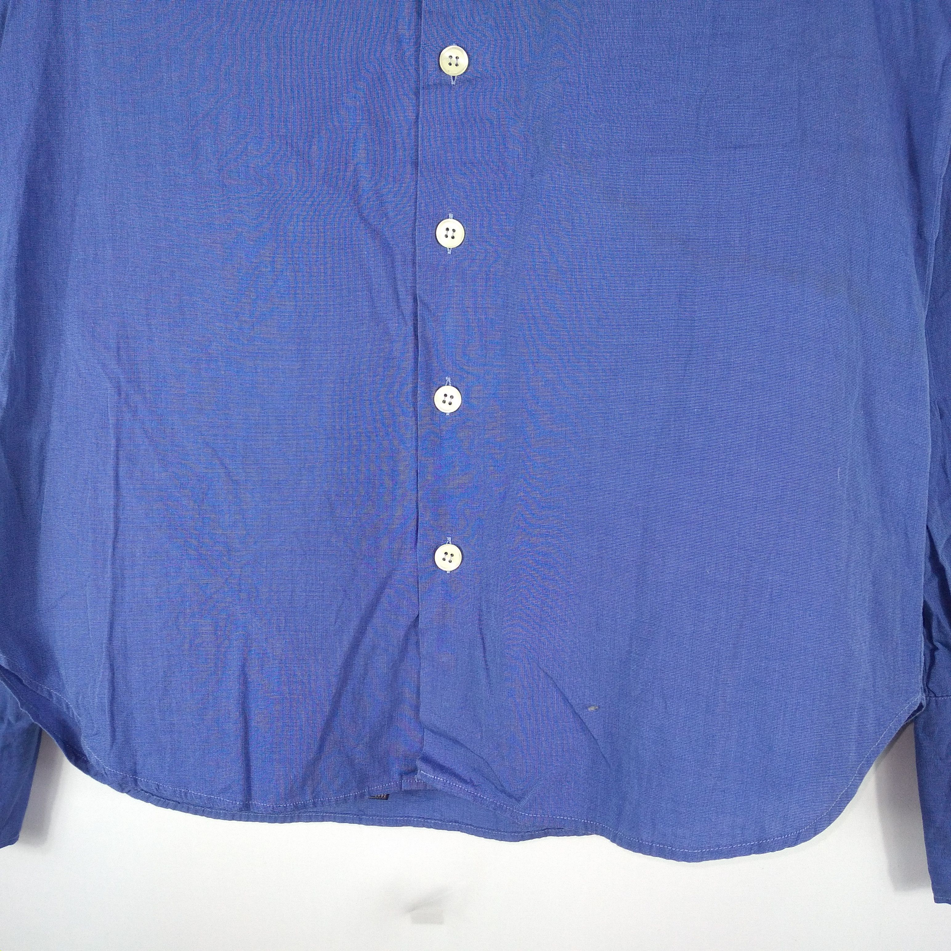 Dolce & Gabbana × Vintage Vintage Dolce & Gabbana Formal Worker Style Buttons Shirts Size US L / EU 52-54 / 3 - 3 Thumbnail