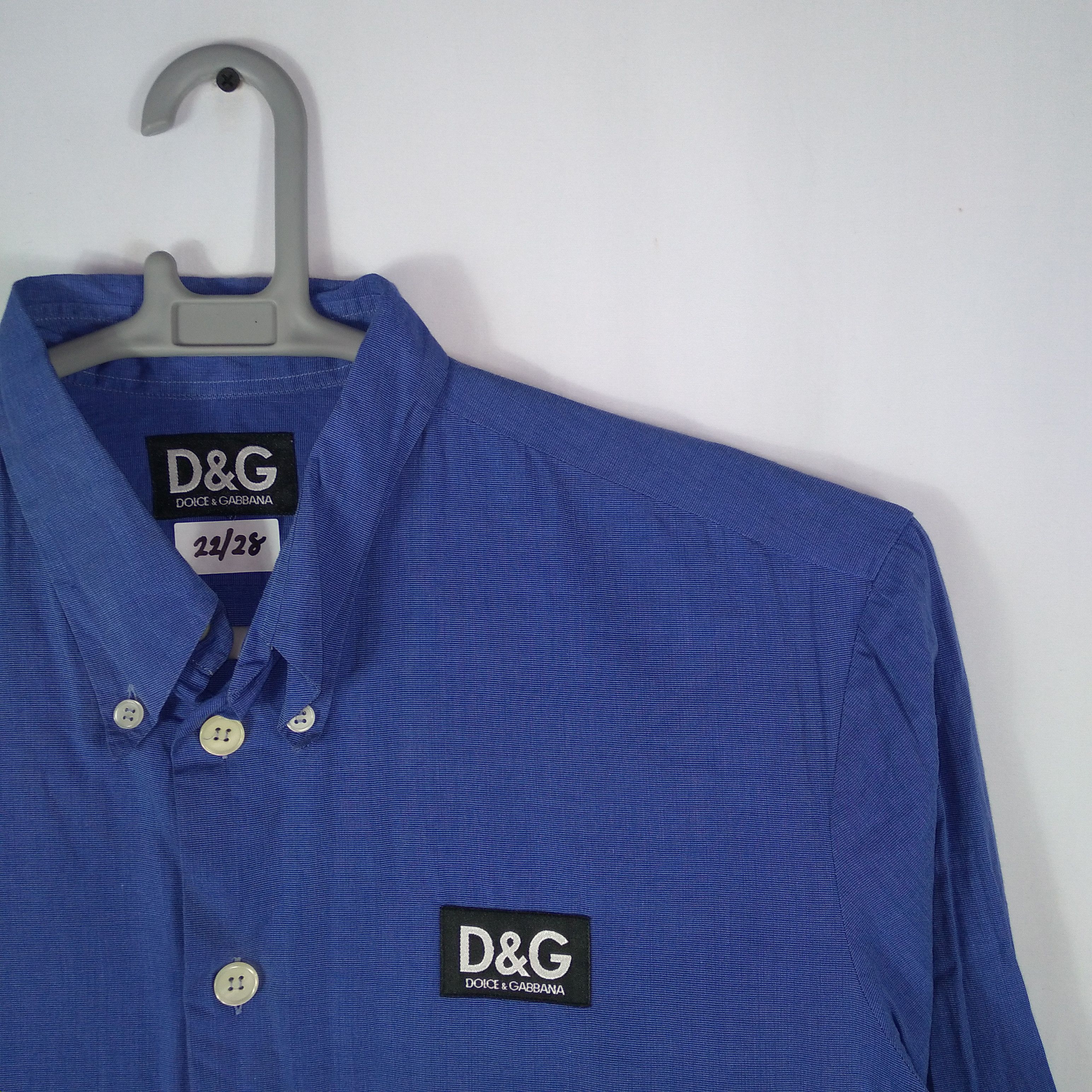 Dolce & Gabbana × Vintage Vintage Dolce & Gabbana Formal Worker Style Buttons Shirts Size US L / EU 52-54 / 3 - 2 Thumbnail